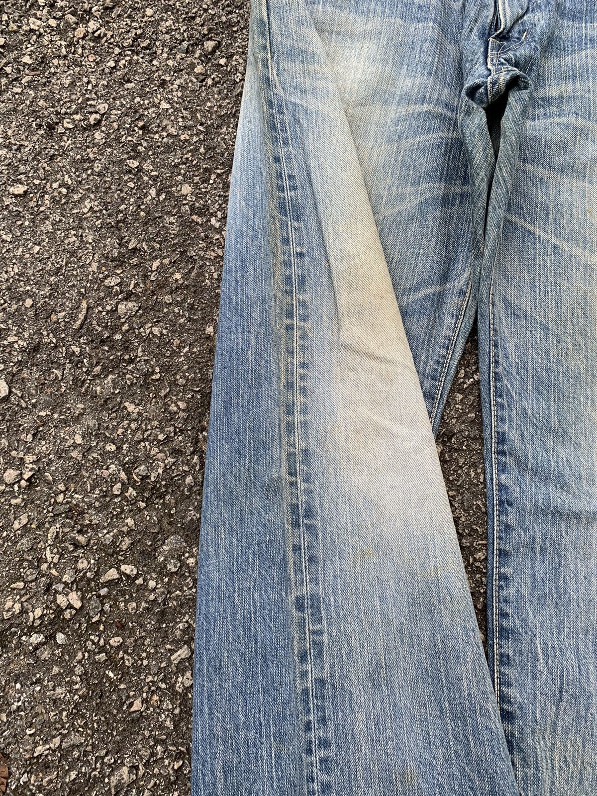 Kapital Edwin Selvedge 505Z Mudwash Distressed Denim Size US 37 - 20 Thumbnail