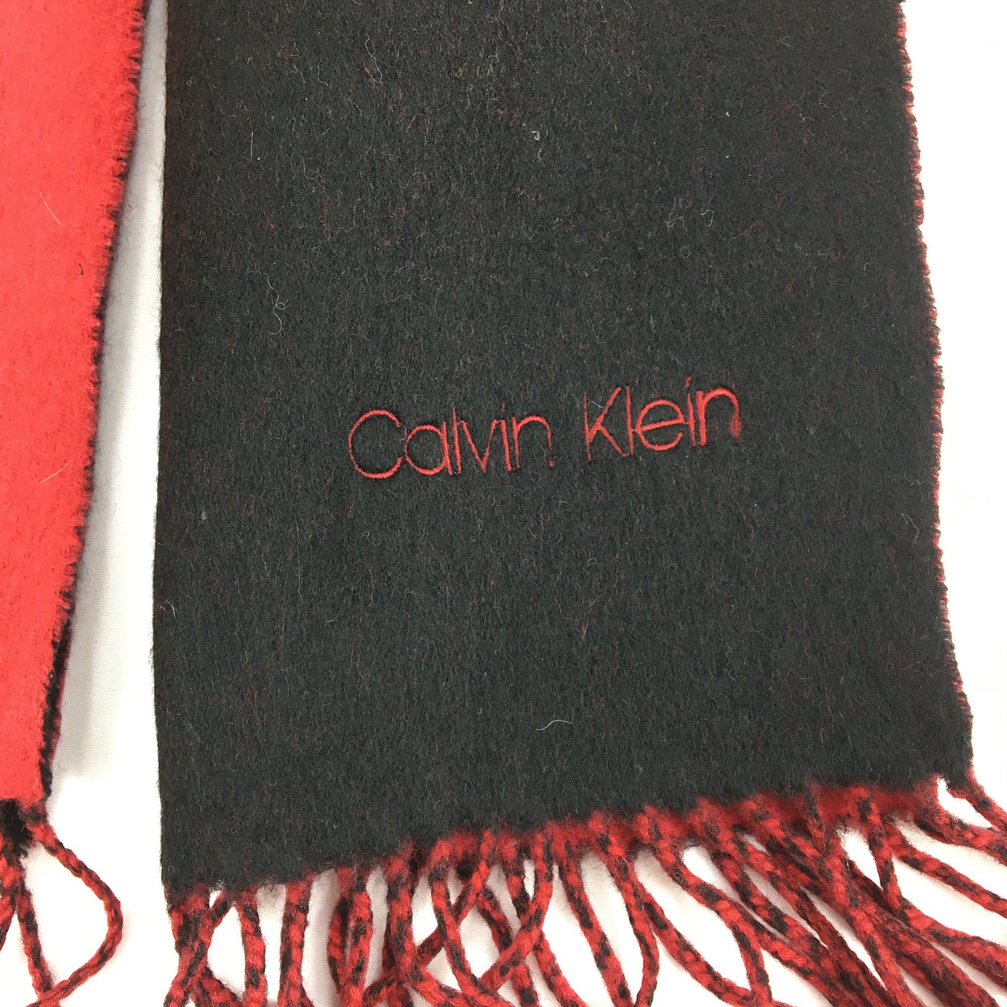 Calvin Klein Vintage Calvin Klein Scarf Muffler Wool Cashmere Scarves Size ONE SIZE - 4 Thumbnail