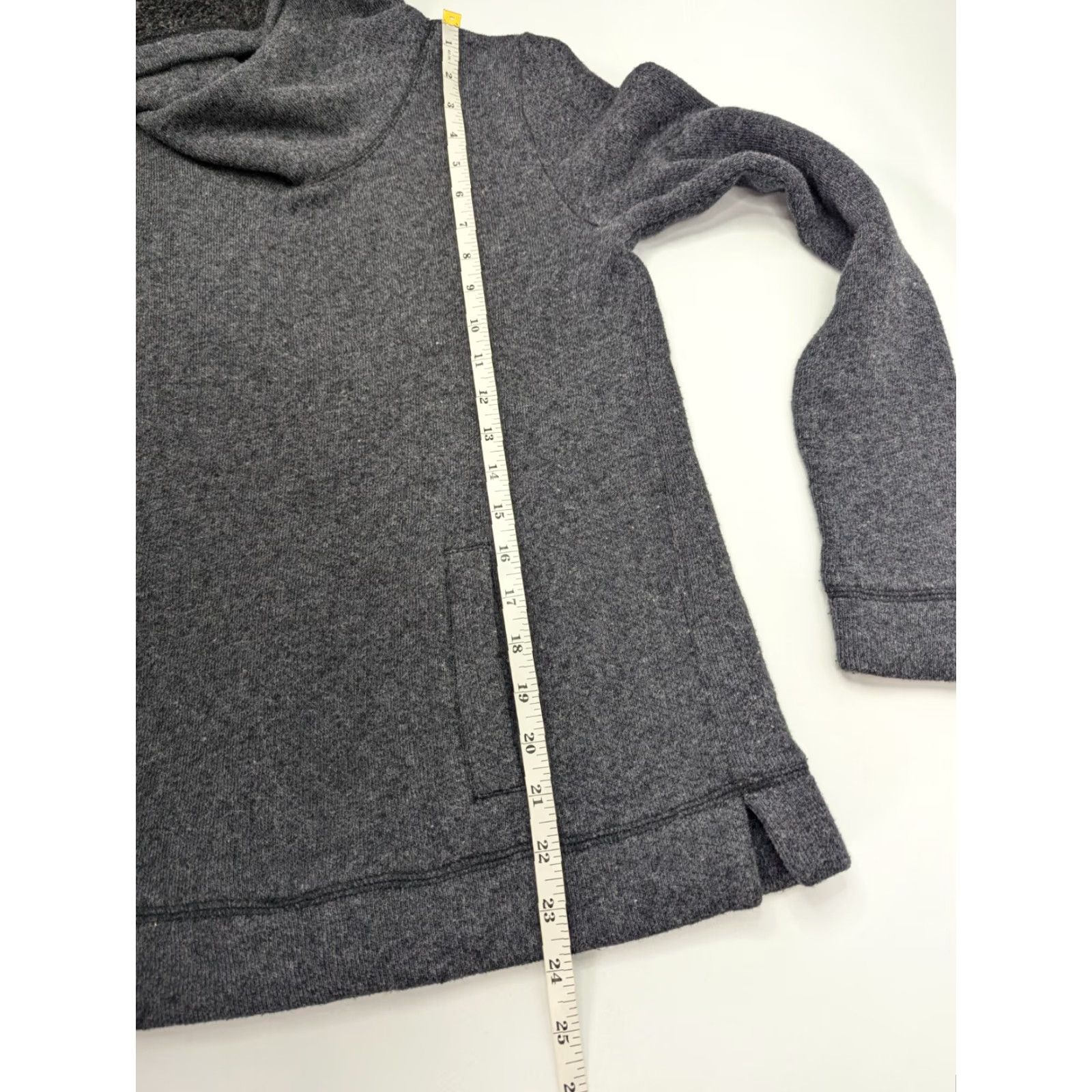J.Crew J. Crew Sweatshirt Pullover Cowl Neck Wool Blend Cotton Blend Nylon Acrylic Petite M Gray Women’s Medium Pullover Sweatshirt Pockets Size M / US 6-8 / IT 42-44 - 4 Thumbnail