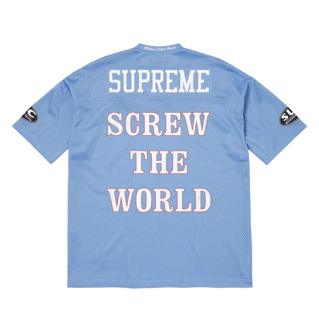 Supreme Supreme DJ Screw Football Jersey Medium Blue Size US M / EU 48-50 / 2 - 2 Thumbnail
