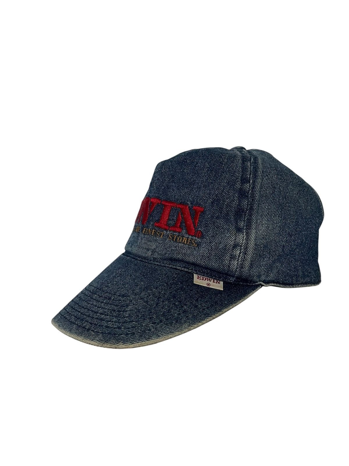 Edwin 90s Edwin Denim Cap Japan Vintage Embroidered Snapback Size ONE SIZE - 2 Thumbnail