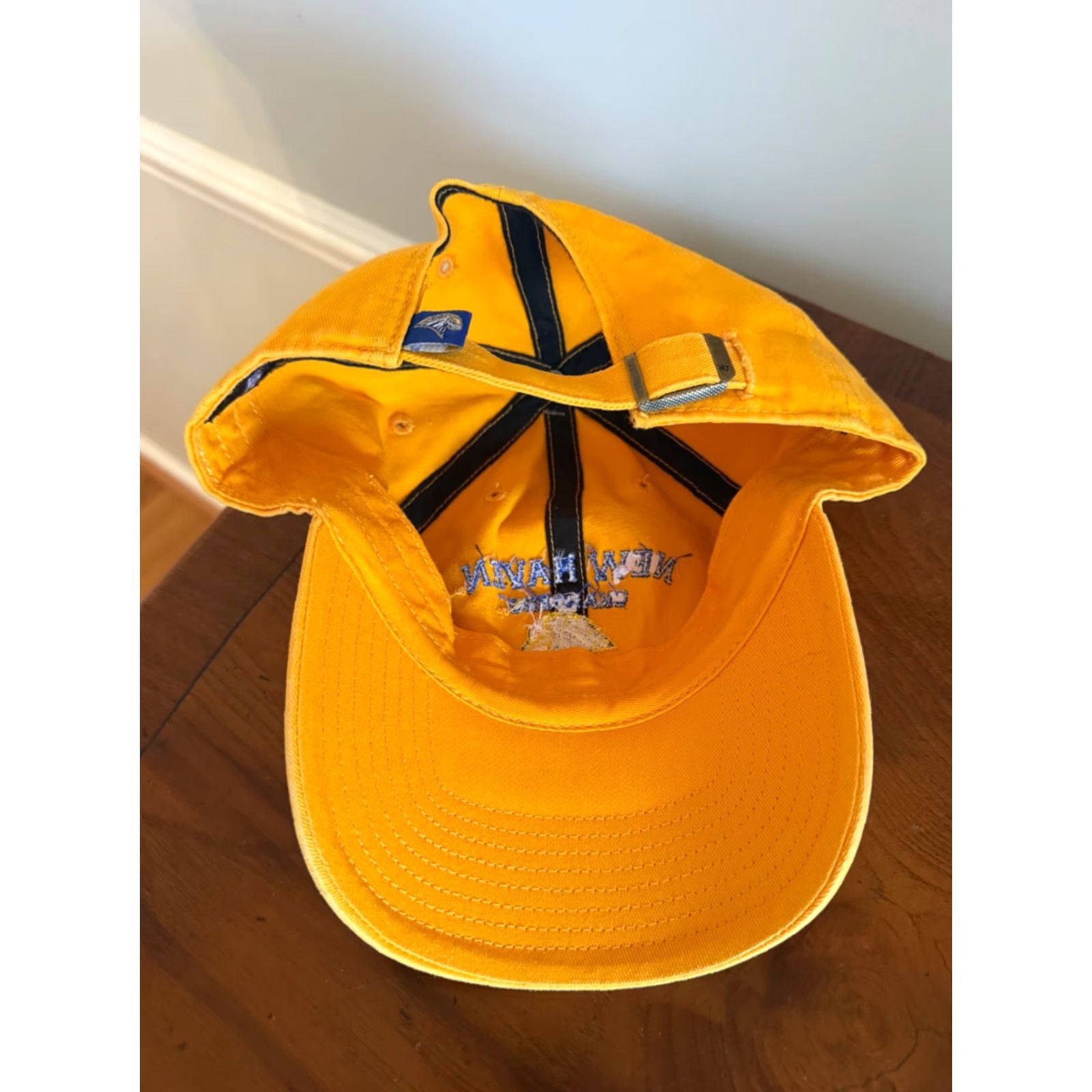 47 47 University New Haven Chargers Baseball Cap Strapback Fitted Adjustable Hat Mens Yellow Canvas Hat Size ONE SIZE - 4 Thumbnail