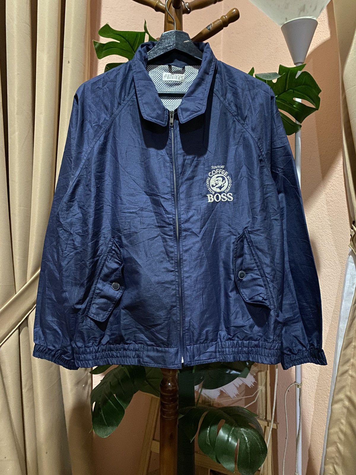 Vintage Suntory BOSS Coffee Vintage Windbreaker Japanese Promotional Size US L / EU 52-54 / 3 - 3 Thumbnail