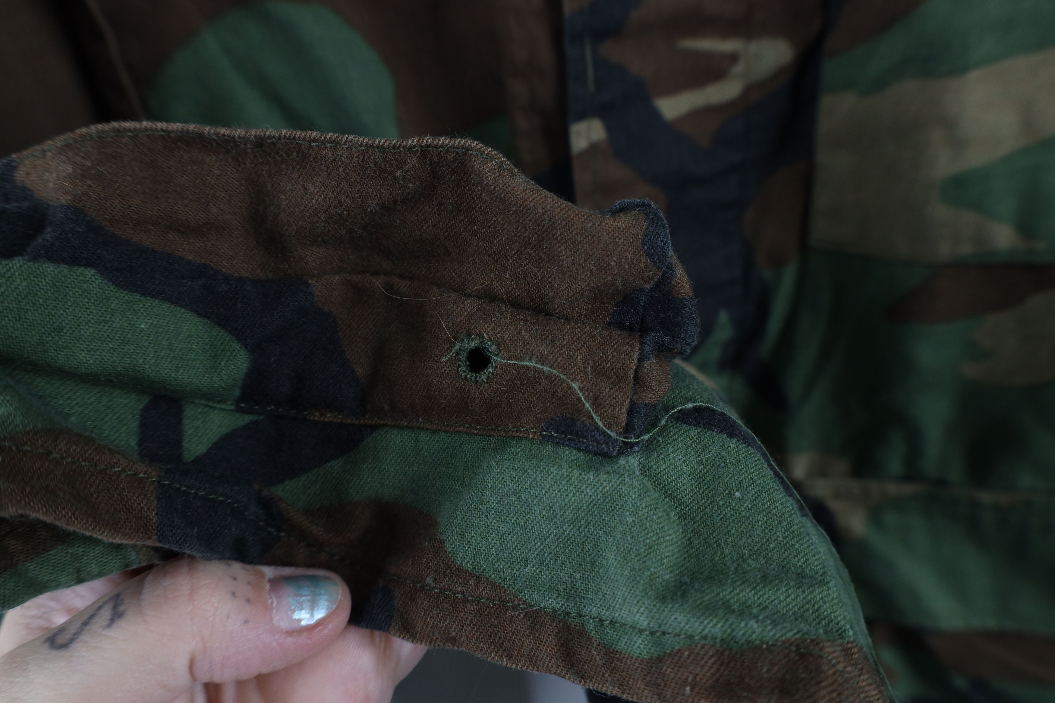 Vintage Vintage 90s Woodland Camouflage Combat Coat Jacket USA Size US M / EU 48-50 / 2 - 5 Thumbnail