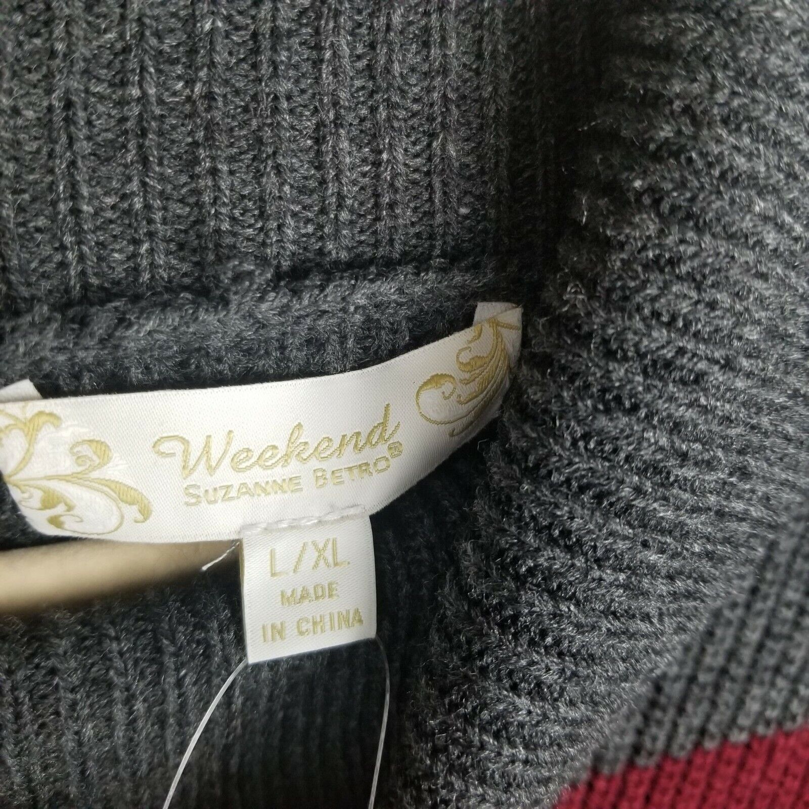 Betabrand Suzanne Betro Womens Chunky Striped Turtleneck Sweater L/XL Size L / US 10 / IT 46 - 6 Thumbnail