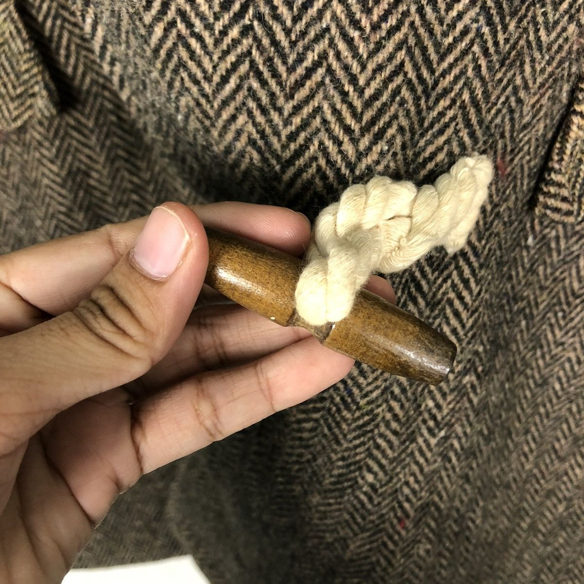 Harris Tweed 📌VINTAGE LONG JACKET WOOL HARRIS TWEED Size US M / EU 48-50 / 2 - 19 Thumbnail