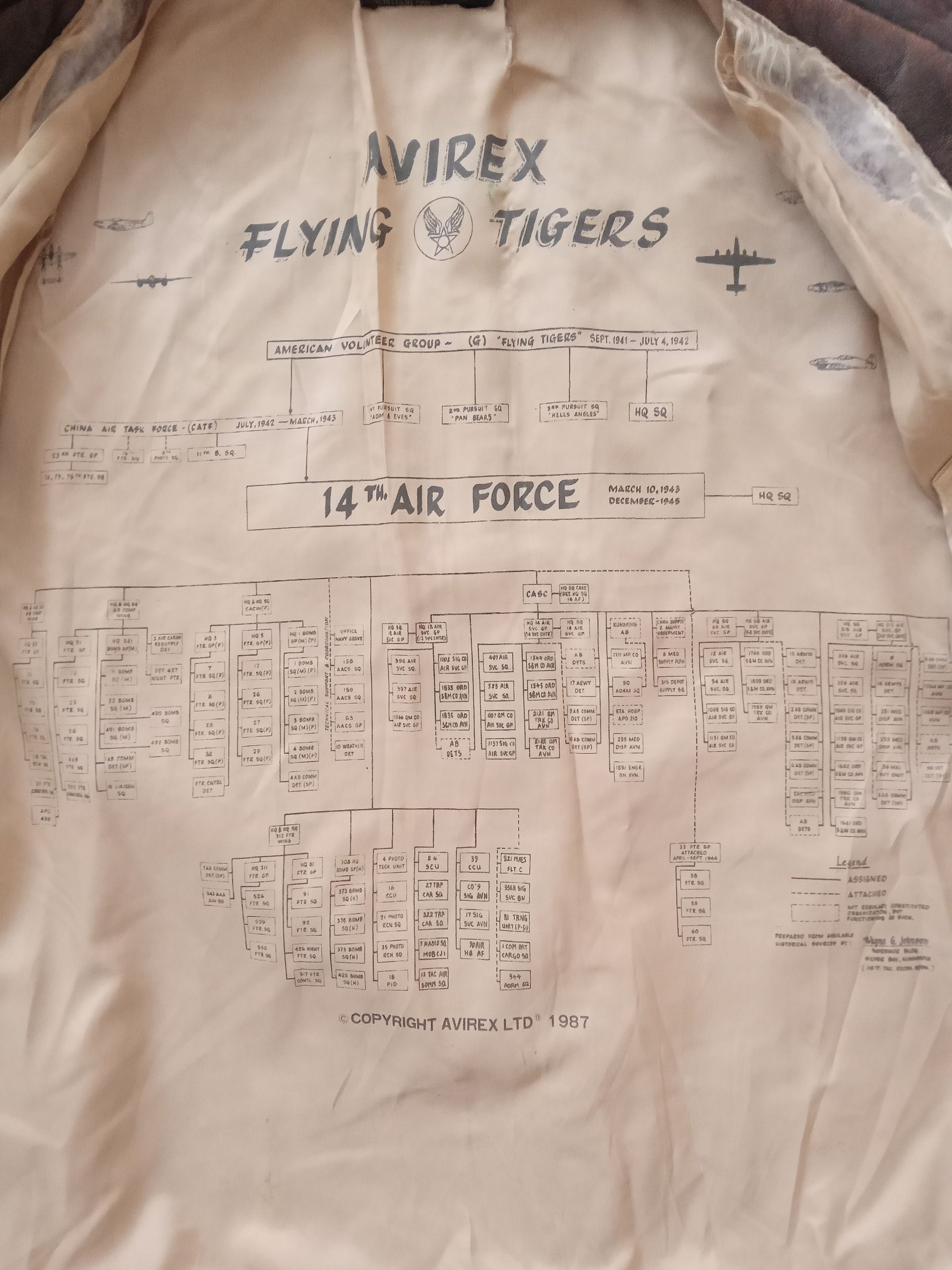 Avirex Avirex Flying Tigers Vintage Distressed Leather Jacket Size US M / EU 48-50 / 2 - 10 Thumbnail