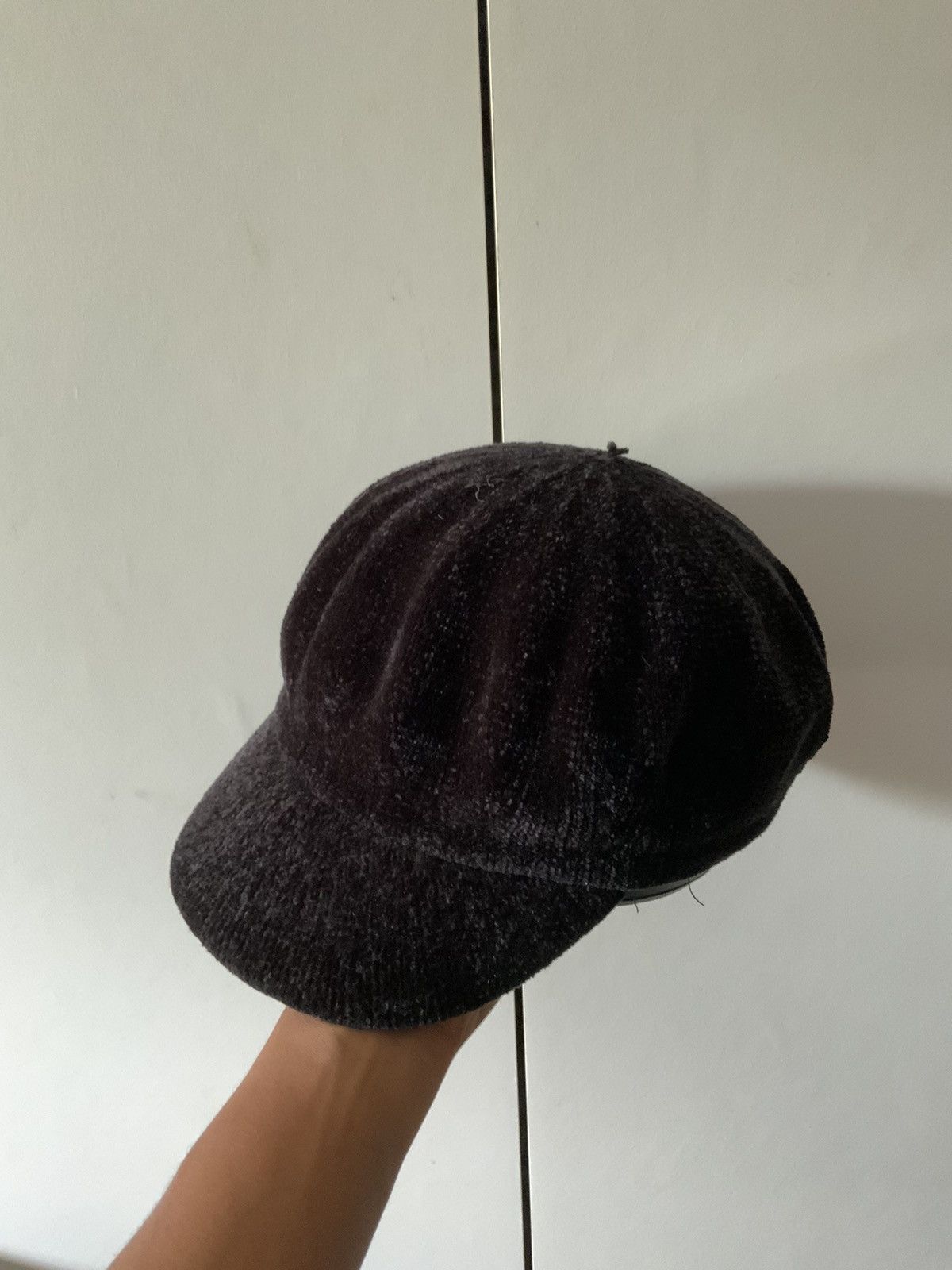 Hat Club Vis Mohair Fur Black Newsboy Retro Hat Size ONE SIZE - 1 Thumbnail
