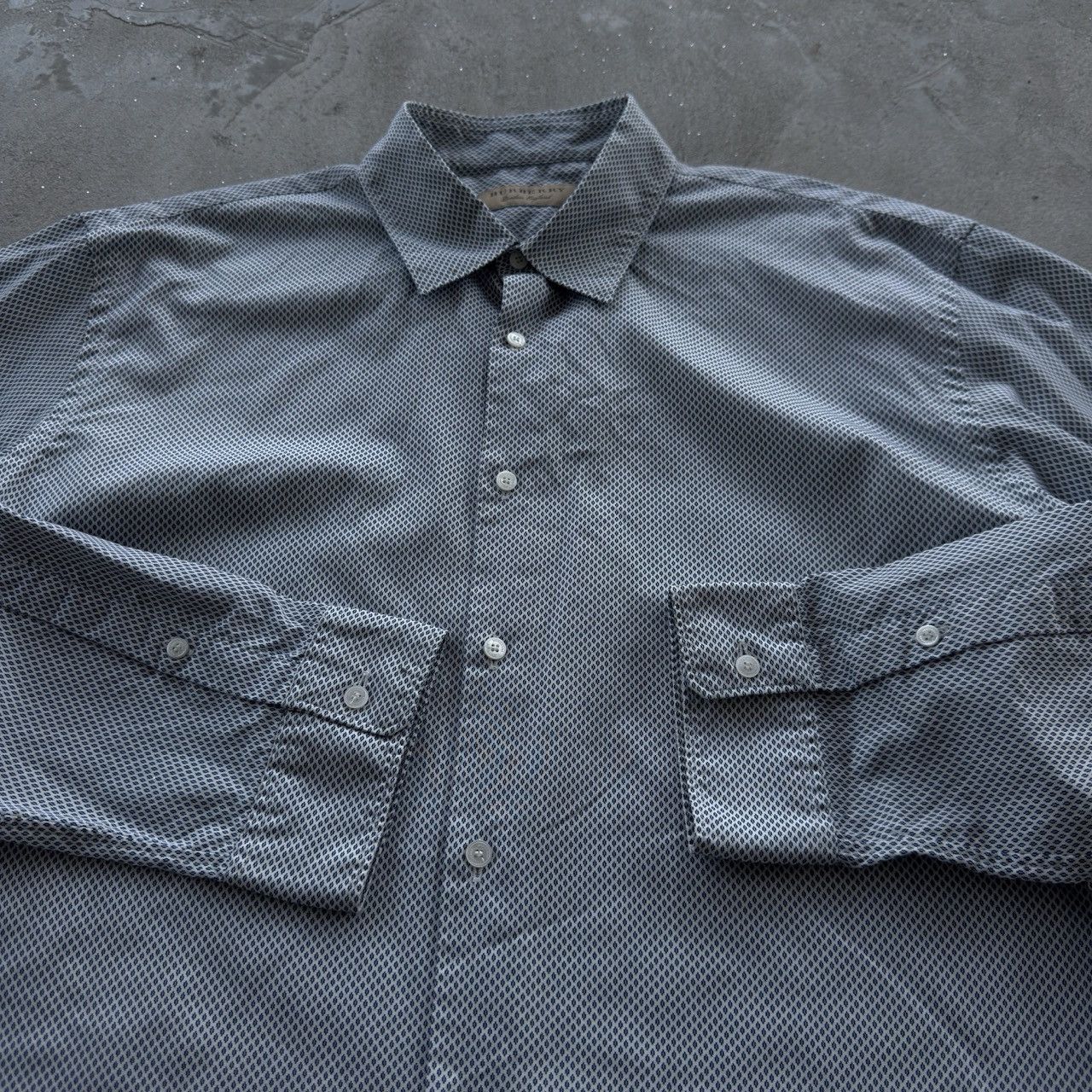 Burberry Vintage 90s Burberry Preppy Button Ups Shirt Size US XL / EU 56 / 4 - 4 Thumbnail