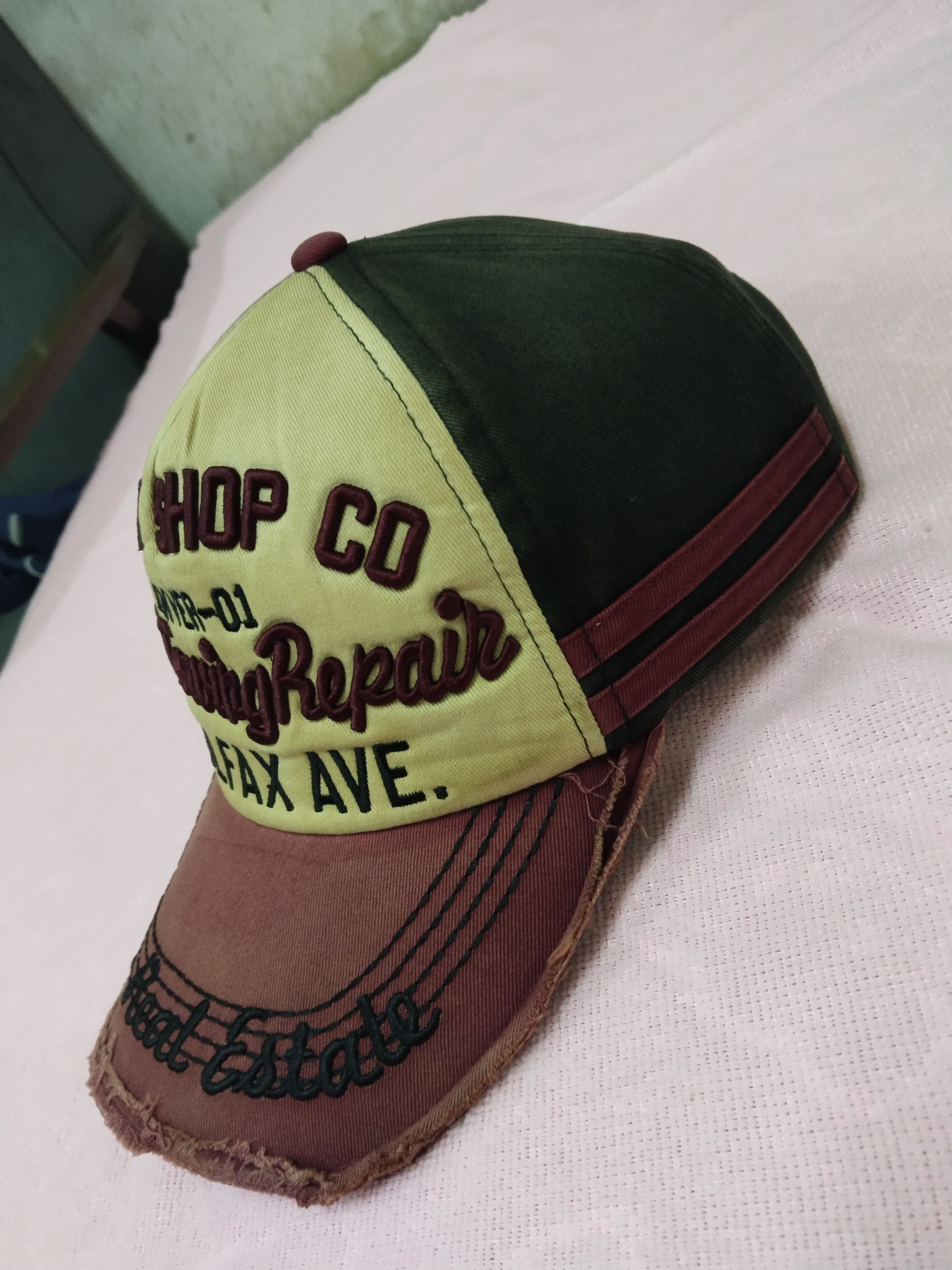 Japanese Brand VINTAGE DISTRESSED FADED MOTOR CO BUILD TOWING REPAIR HAT Size ONE SIZE - 3 Thumbnail