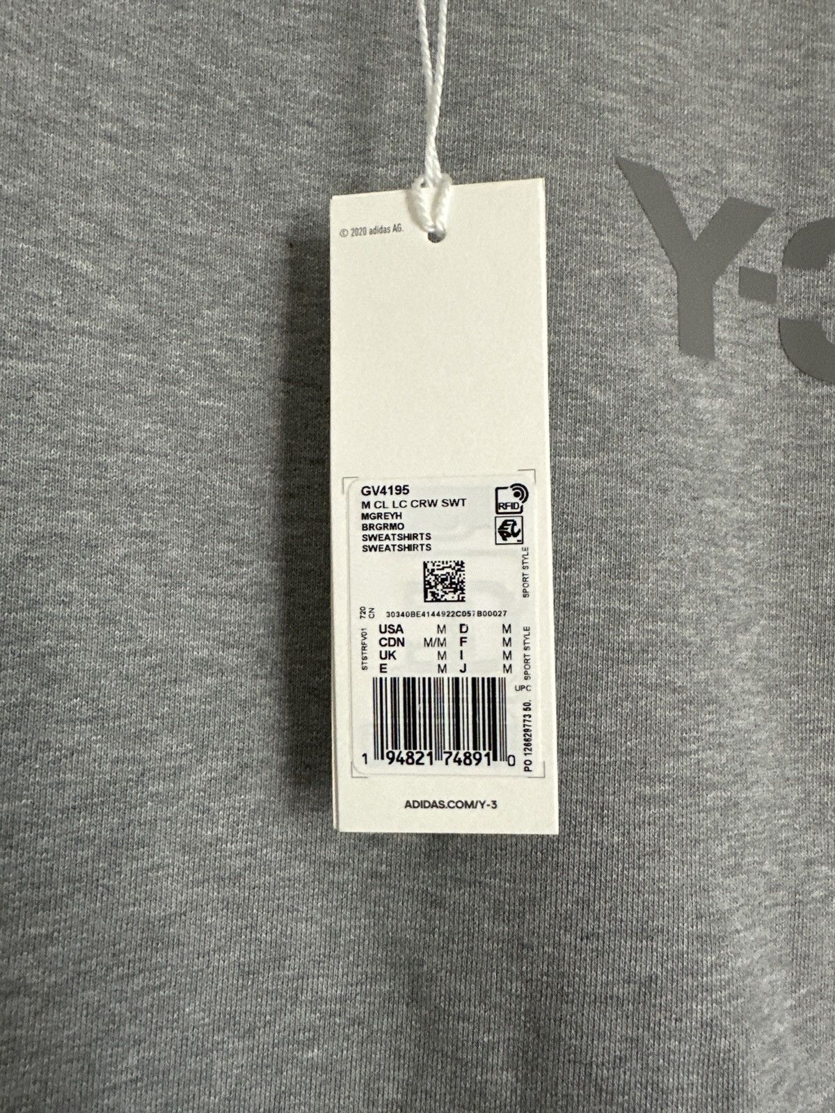 Y-3 Y-3 YOHJI YAMAMOTO Classic Chest Logo Crew Sweatshirt Size US M / EU 48-50 / 2 - 3 Thumbnail