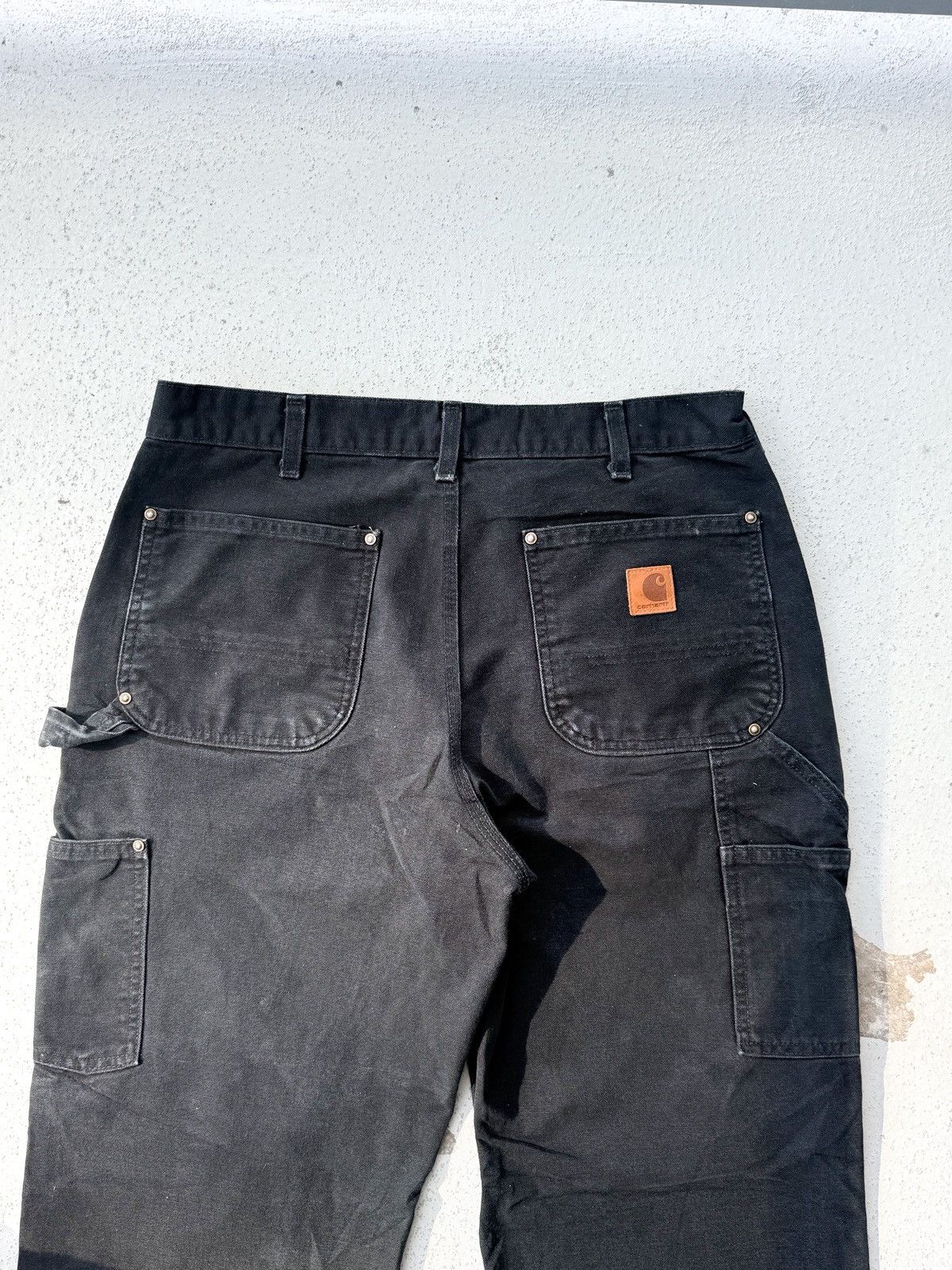 Carhartt Vintage Carhartt Double Knee Pants Distressed Fade 33x32 Size US 33 - 7 Thumbnail
