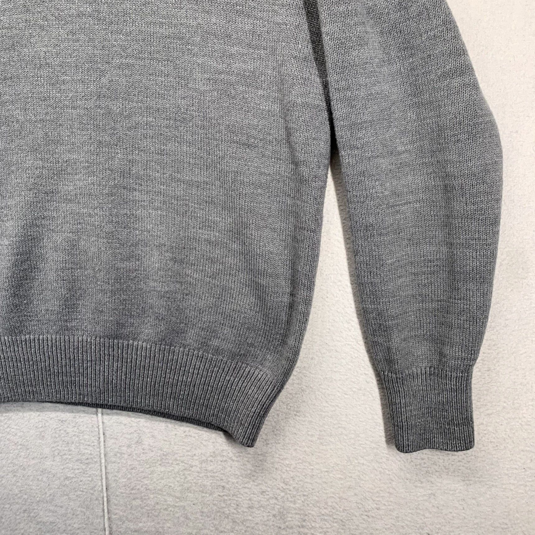Vintage VINTAGE El Dorado Men's Gray Sweater Medium Acrylic Long Sleeve V-Neck 80s 90s Classic Size US M / EU 48-50 / 2 - 3 Thumbnail
