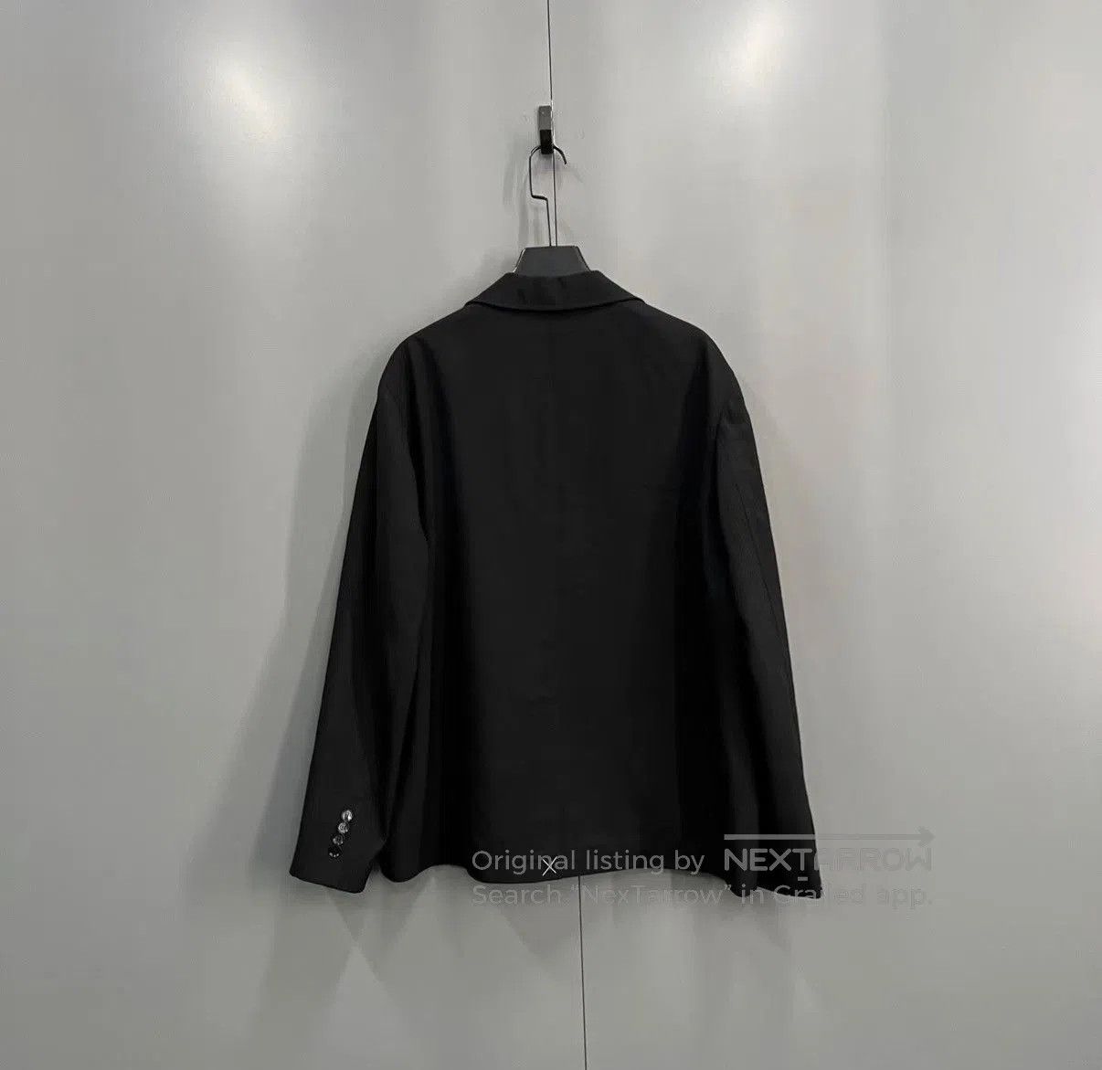 Burberry Black Button-Front Blazer Jacket Size L. Size US L / EU 52-54 / 3 - 2 Thumbnail