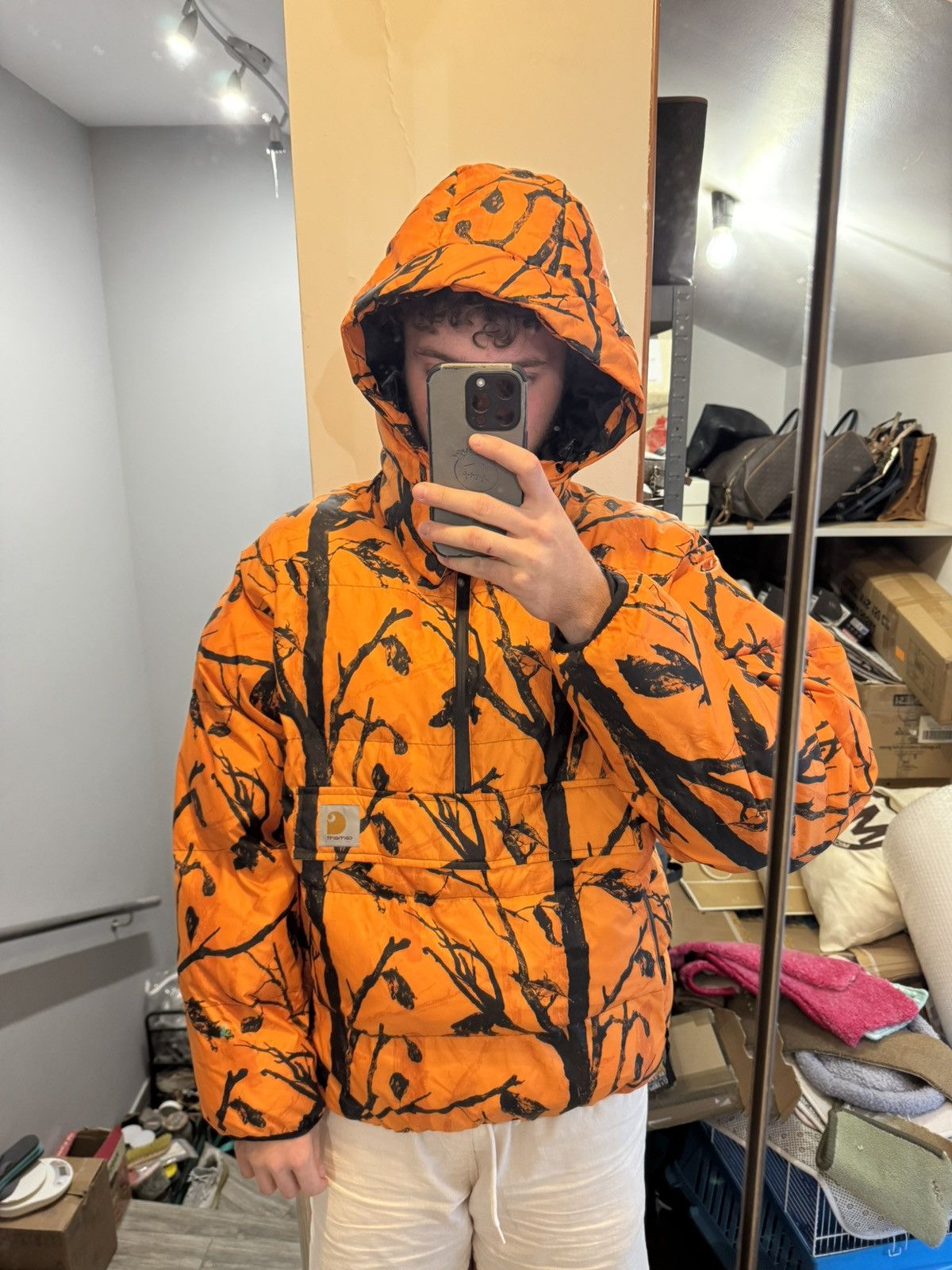 Carhartt Carhartt Wip CARHARTT WIP OG JONES PULLOVER AND HOODIE NEW ORANGE TREE L Grailed