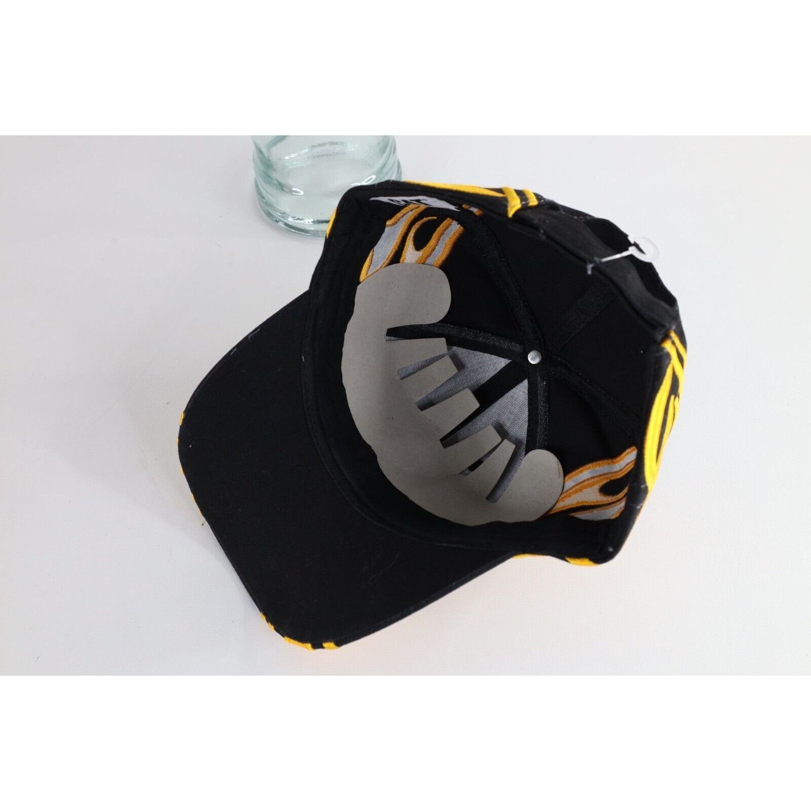 Caterpillar × Vintage Deadstock Vintage Y2K Cat Caterpillar Racing Fire Flames Hat Size ONE SIZE - 7 Thumbnail