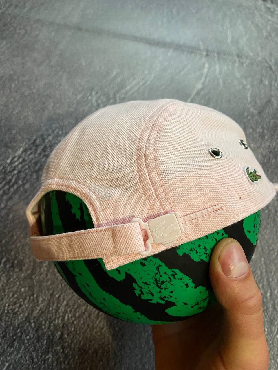 Lacoste Lacoste flaner unisex pink cap Size 32 - 4 Thumbnail