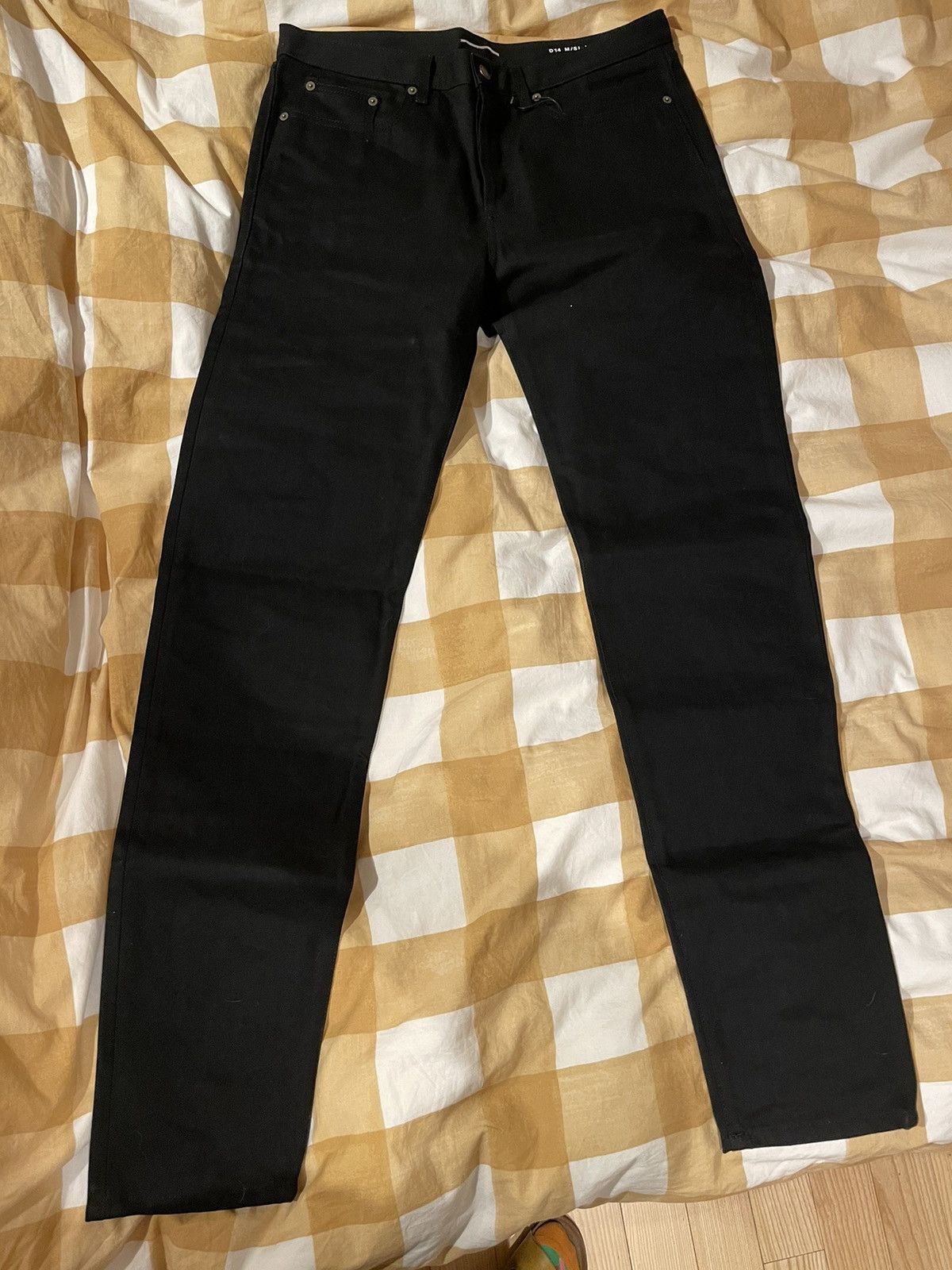 image of Saint Laurent Paris Saint Laurent Black Denim D14 M/sl-Lw ,size 33, Men's