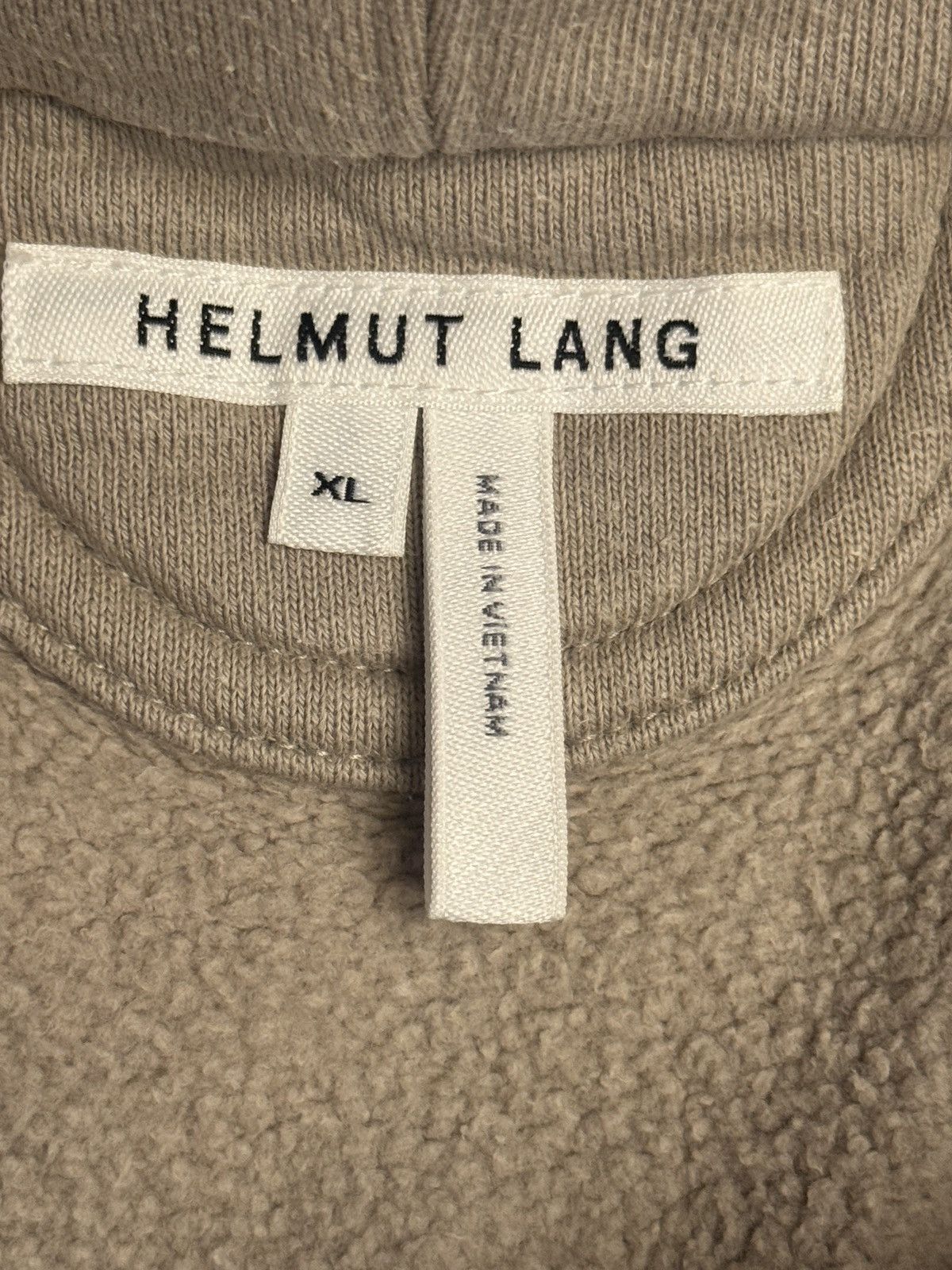 Helmut Lang Side-Zip Short Sleeve Hoodie Sweatshirt in Khaki Size US XL / EU 56 / 4 - 5 Thumbnail