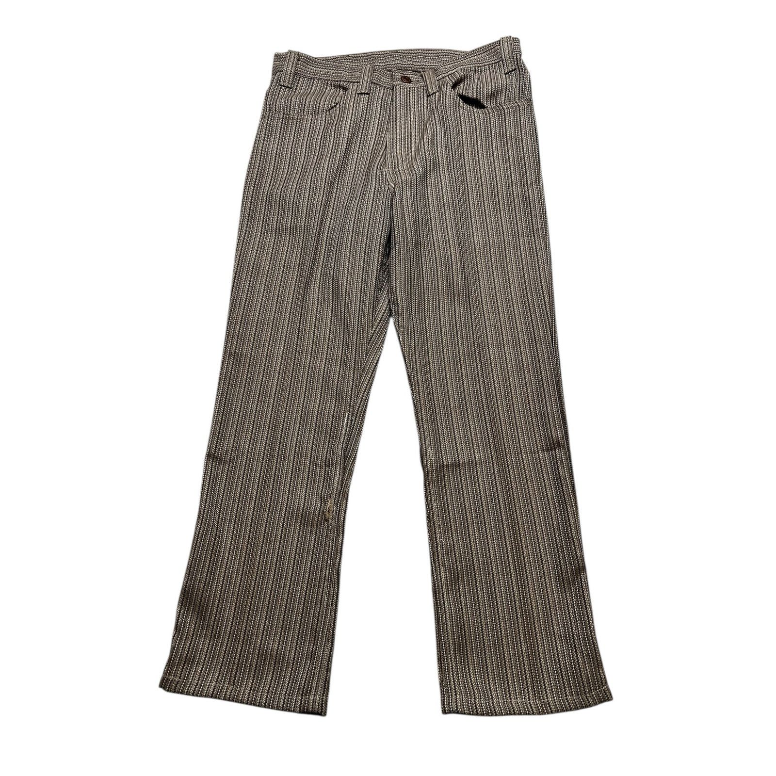 Levi's Vintage Levi's Big E STA-PREST Bootcut Brown Pants - 30x26 Size US 30 / EU 46 - 12 Thumbnail