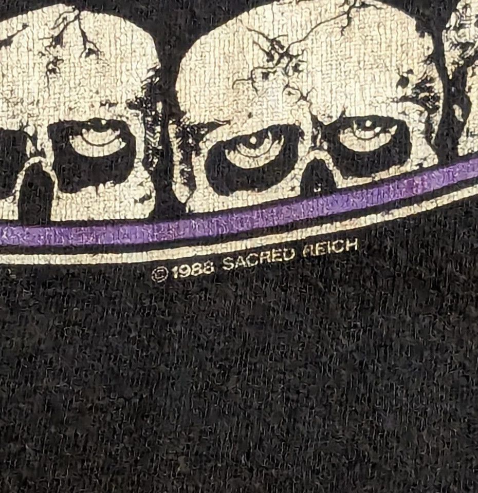 Other Vintage 1988 Sacred Reich Surf Nicaragua Thrash Metal XL Size US XL / EU 56 / 4 - 5 Thumbnail