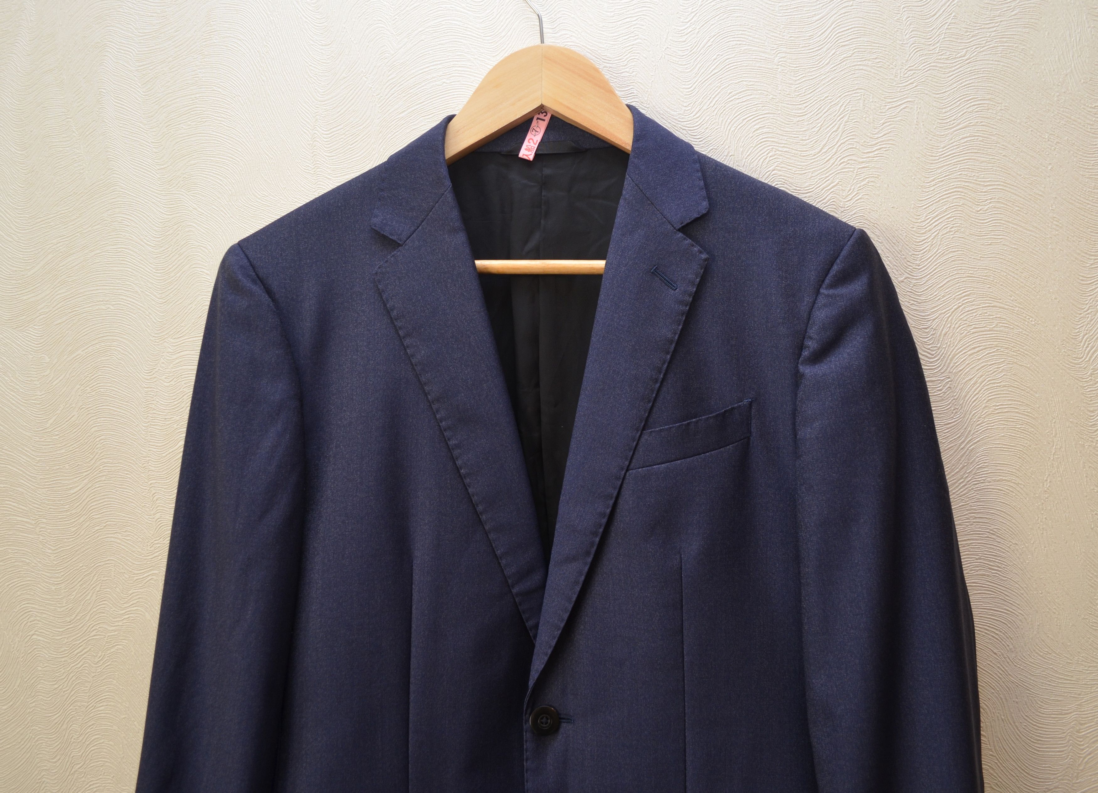 Japanese Brand × Masatomo MA-JI MASATOMO Japan Charcoal Navy Blazer 36 S Size 36S - 2 Thumbnail