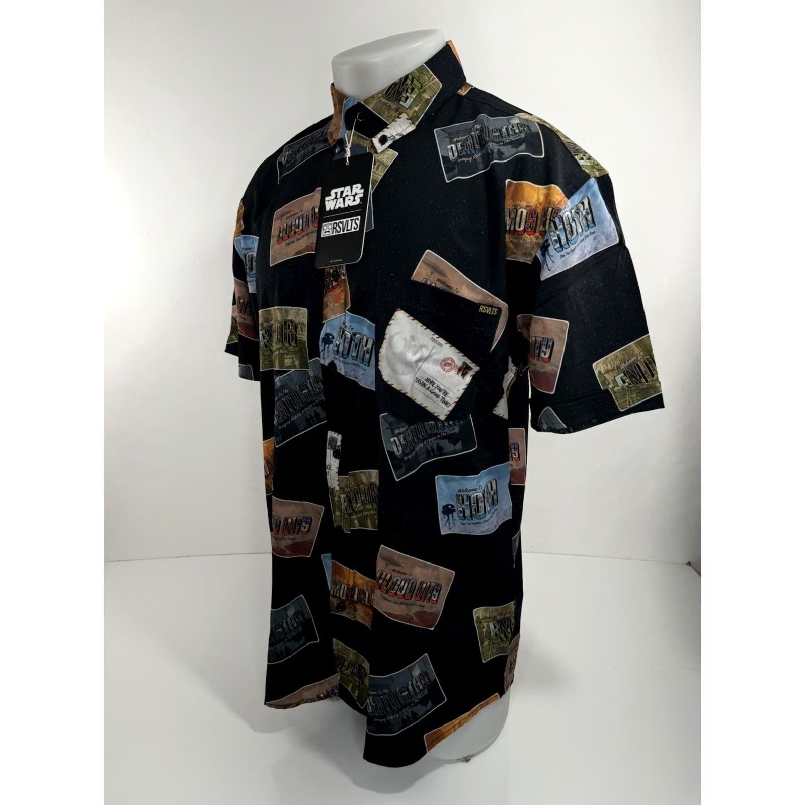 Star Wars RSVLTS / STAR WARS - NEW w TAGS - Postcards All Over Mens L Shirt Size US L / EU 52-54 / 3 - 3 Thumbnail