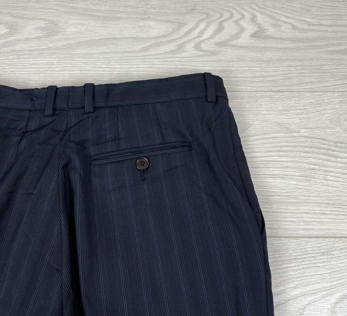 Paul Smith Paul Smith Vintage 2006 Blue Striped Wool Suit Blazer Pants Size 46R - 20 Thumbnail