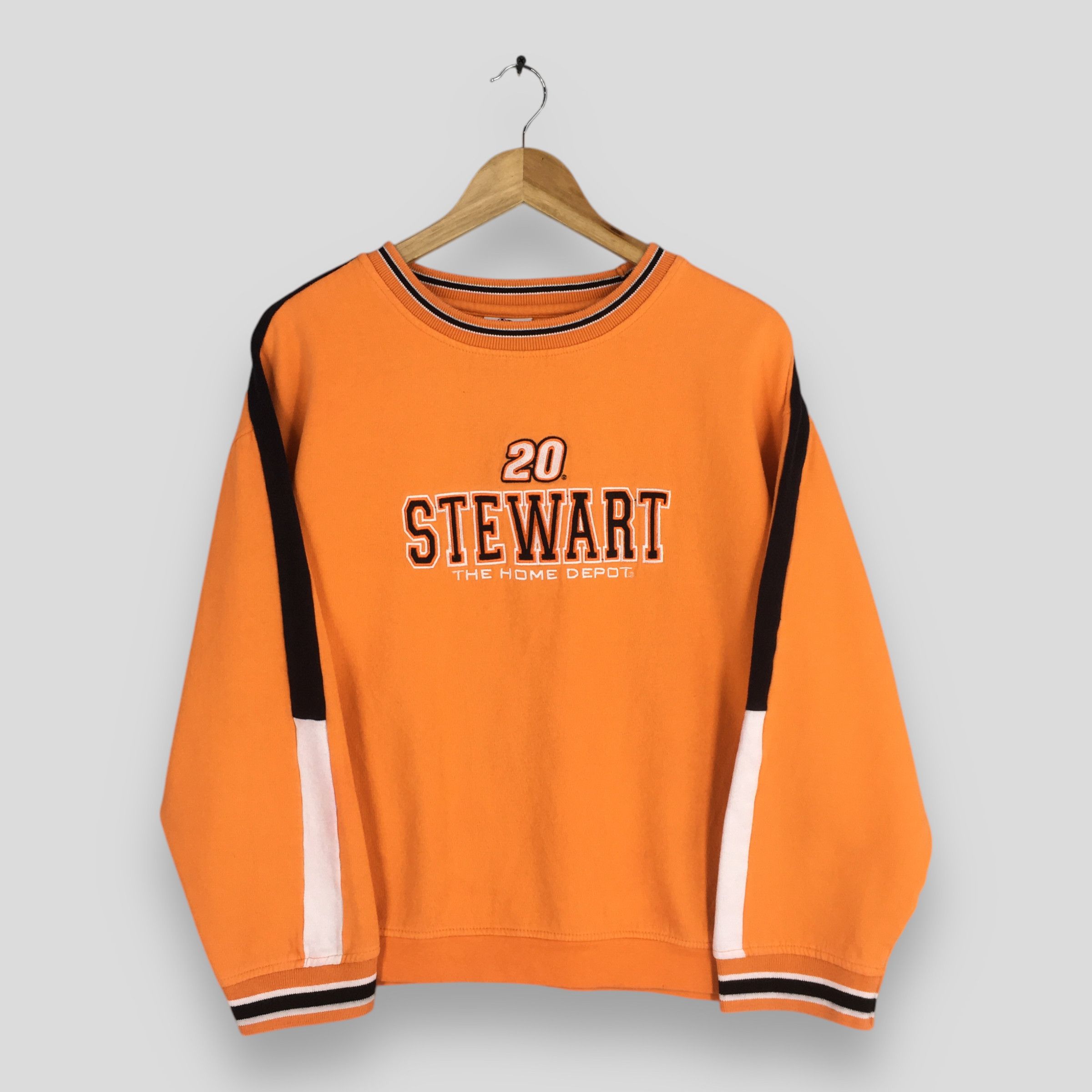 NASCAR × Vintage Vintage Nascar Tony Stewart 20 Orange Sweatshirt Large Size US L / EU 52-54 / 3 - 1 Thumbnail