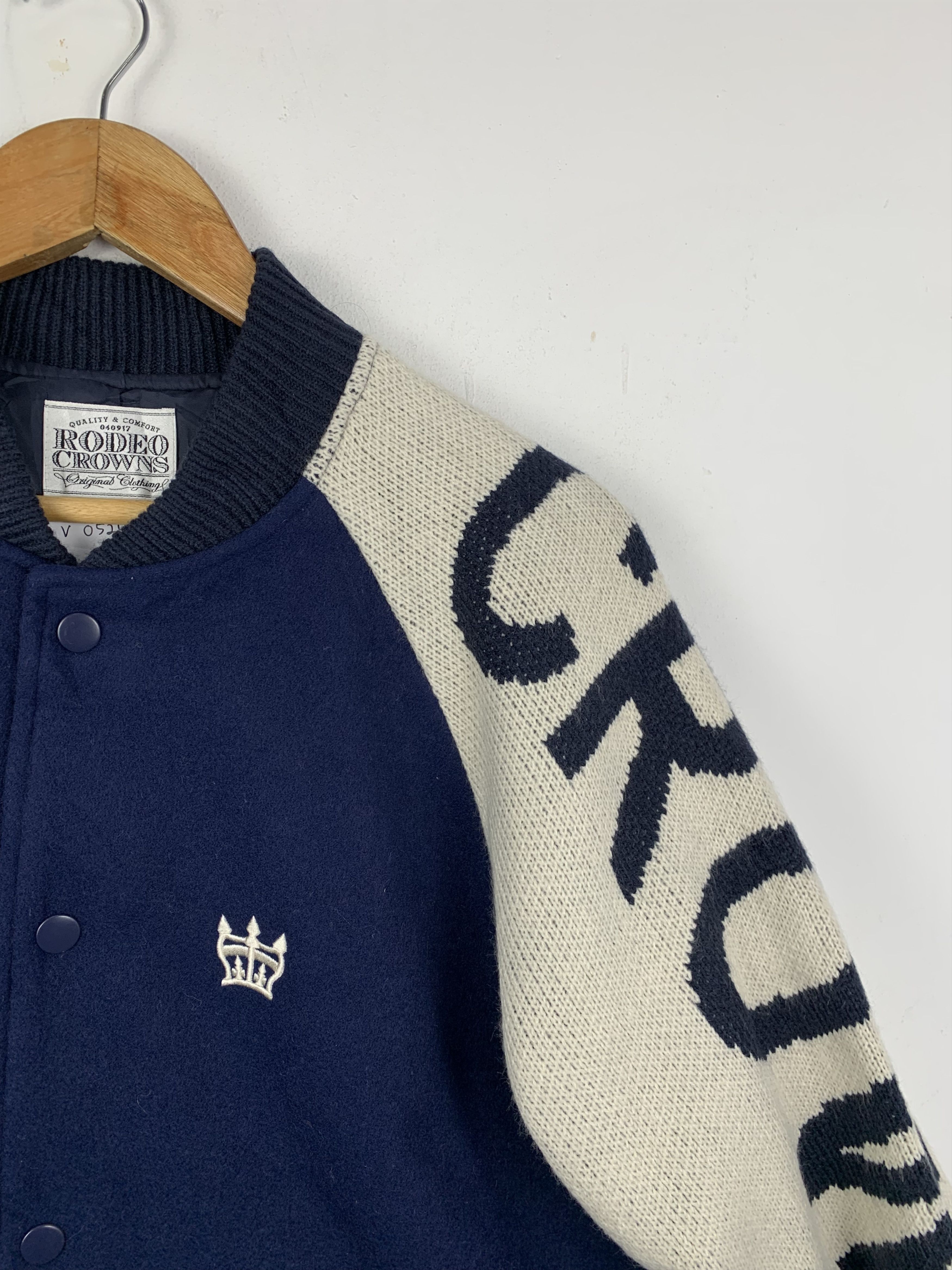 Vintage Vintage Rodeo Crowns Wool Varsity Jacket V0524 Size US M / EU 48-50 / 2 - 9 Thumbnail