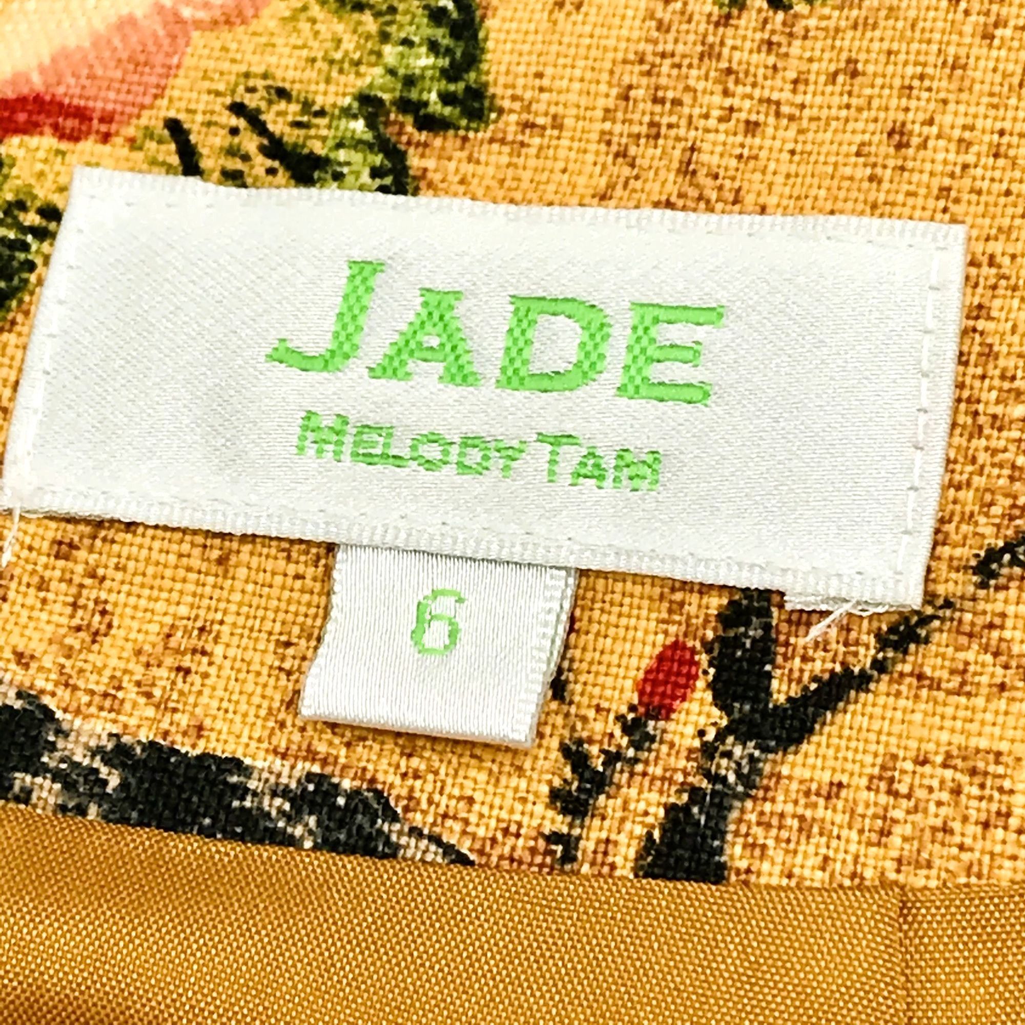Other Jade by Melody Tam Linen Beaded Floral Mini Skirt Size 6 Mu Size 28" / US 6 / IT 42 - 6 Thumbnail