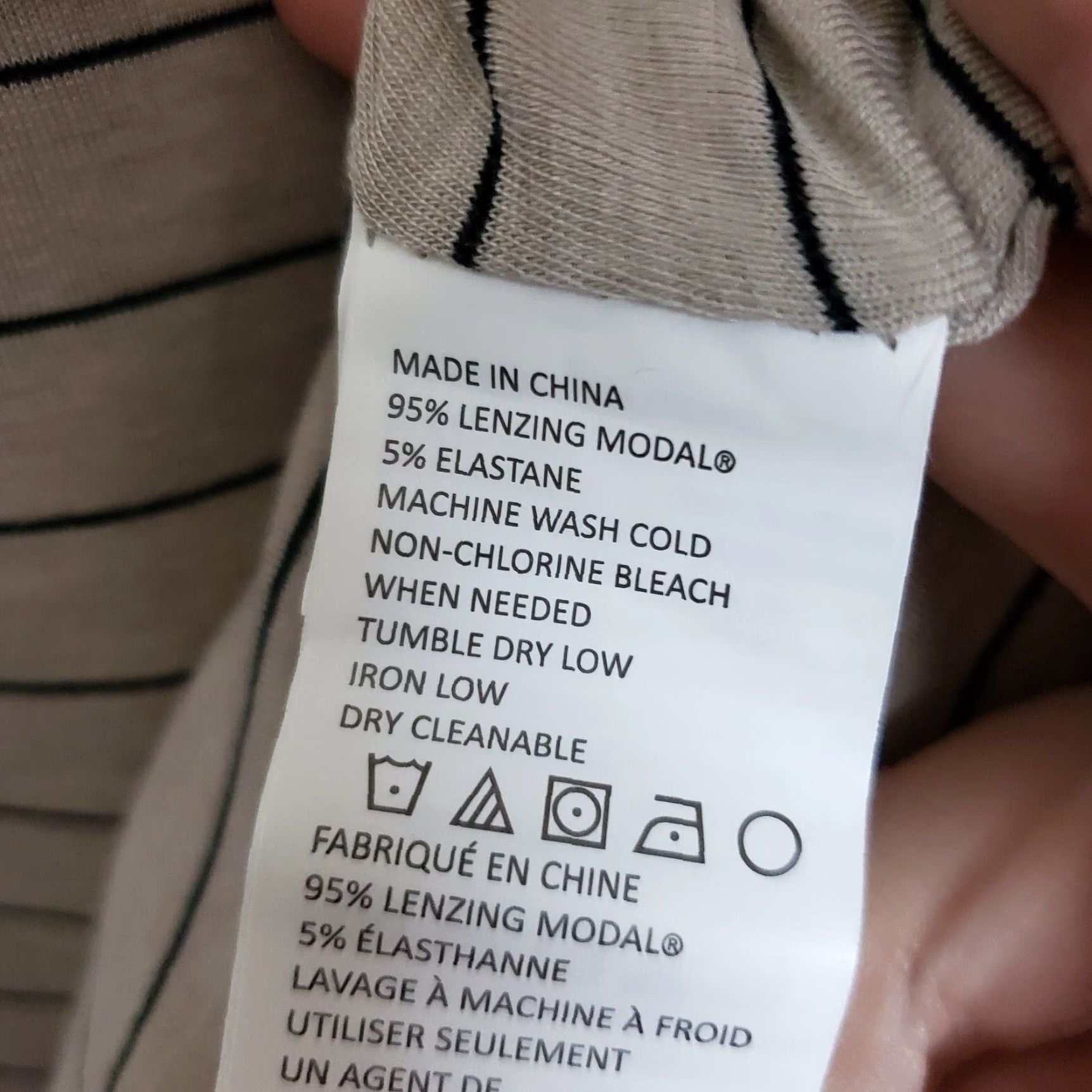 Prana prAna Womens Foundation Dress Dress Short Sleeve V-Neck Ruched M Multicolor Striped Knee Length Casual Jersey? Size 32" / US 10 / IT 46 - 5 Thumbnail