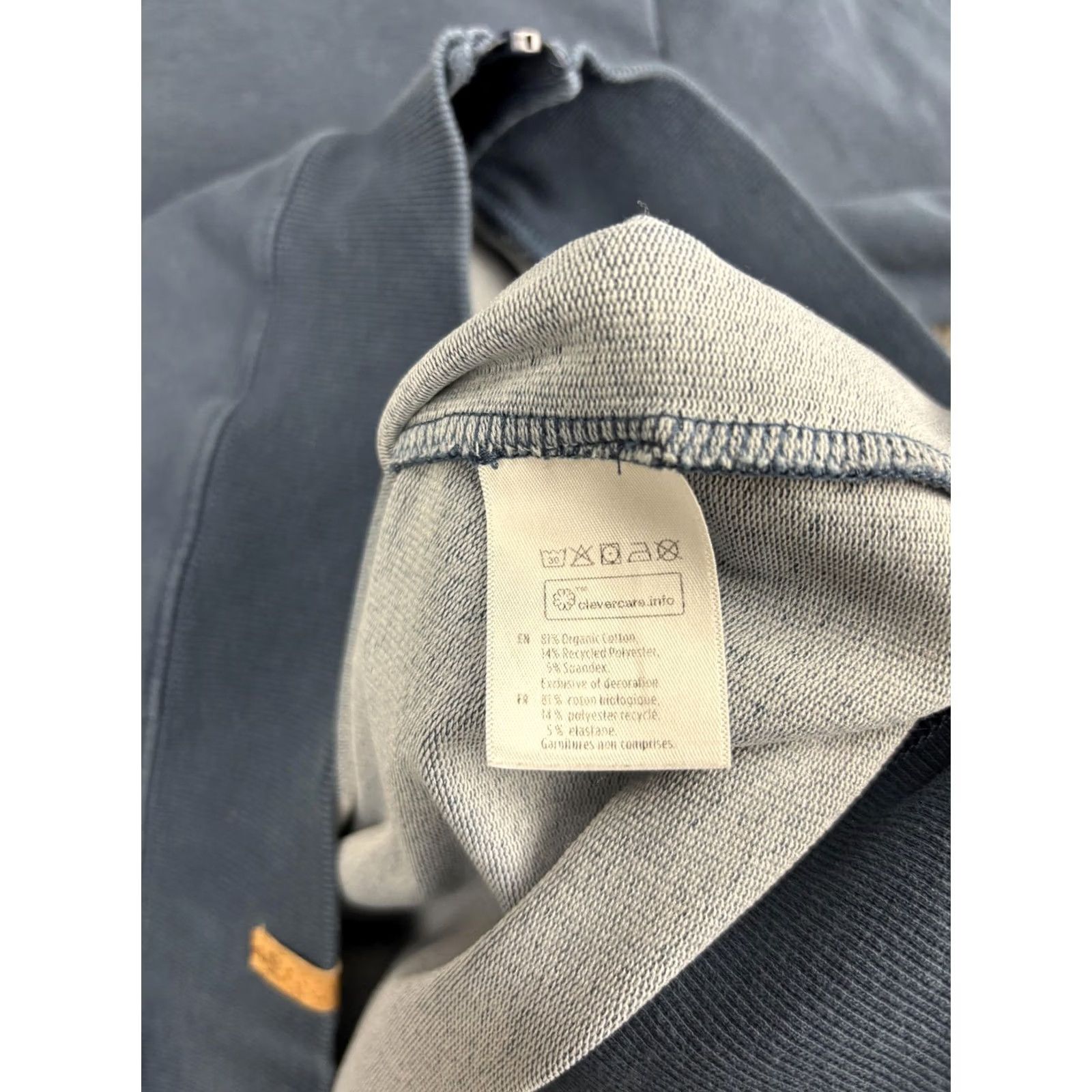 tentree tentree Hoodie Sweatshirt Mens Large Blue Full Zip Organic Cotton Blend Pockets Size US L / EU 52-54 / 3 - 7 Thumbnail