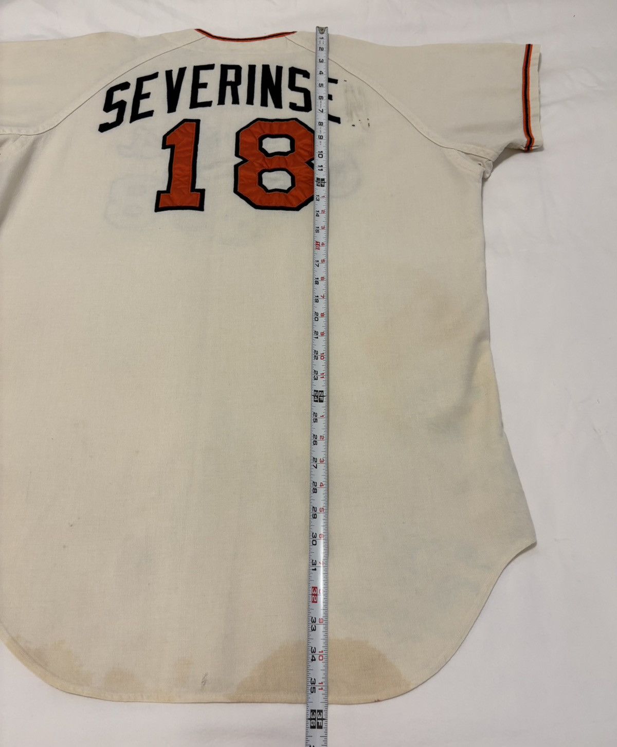 MLB Baltimore Orioles Game Worn 1967 Jersey (worn in 1969) Size US XL / EU 56 / 4 - 24 Thumbnail