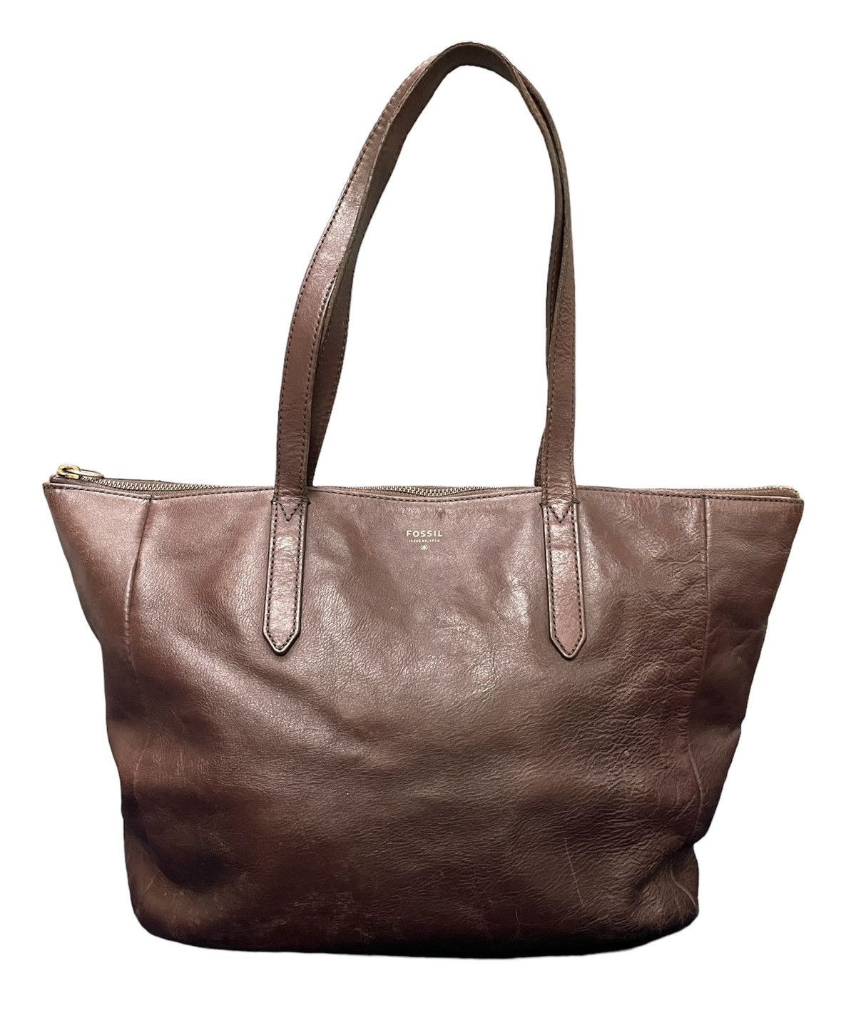 Fossil × Genuine Leather × Vintage Vintage Fossil Leather Tote Bag Size ONE SIZE - 1 Thumbnail