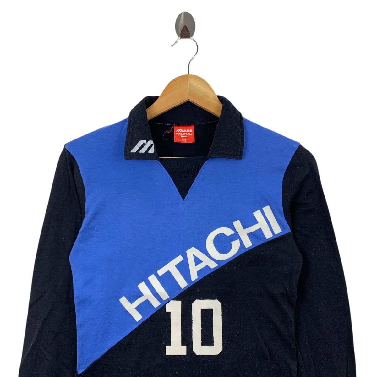 Mizuno Vintage 90s MIZUNO HITACHI #10 Volleyball Wear Tshirt Size US L / EU 52-54 / 3 - 2 Thumbnail
