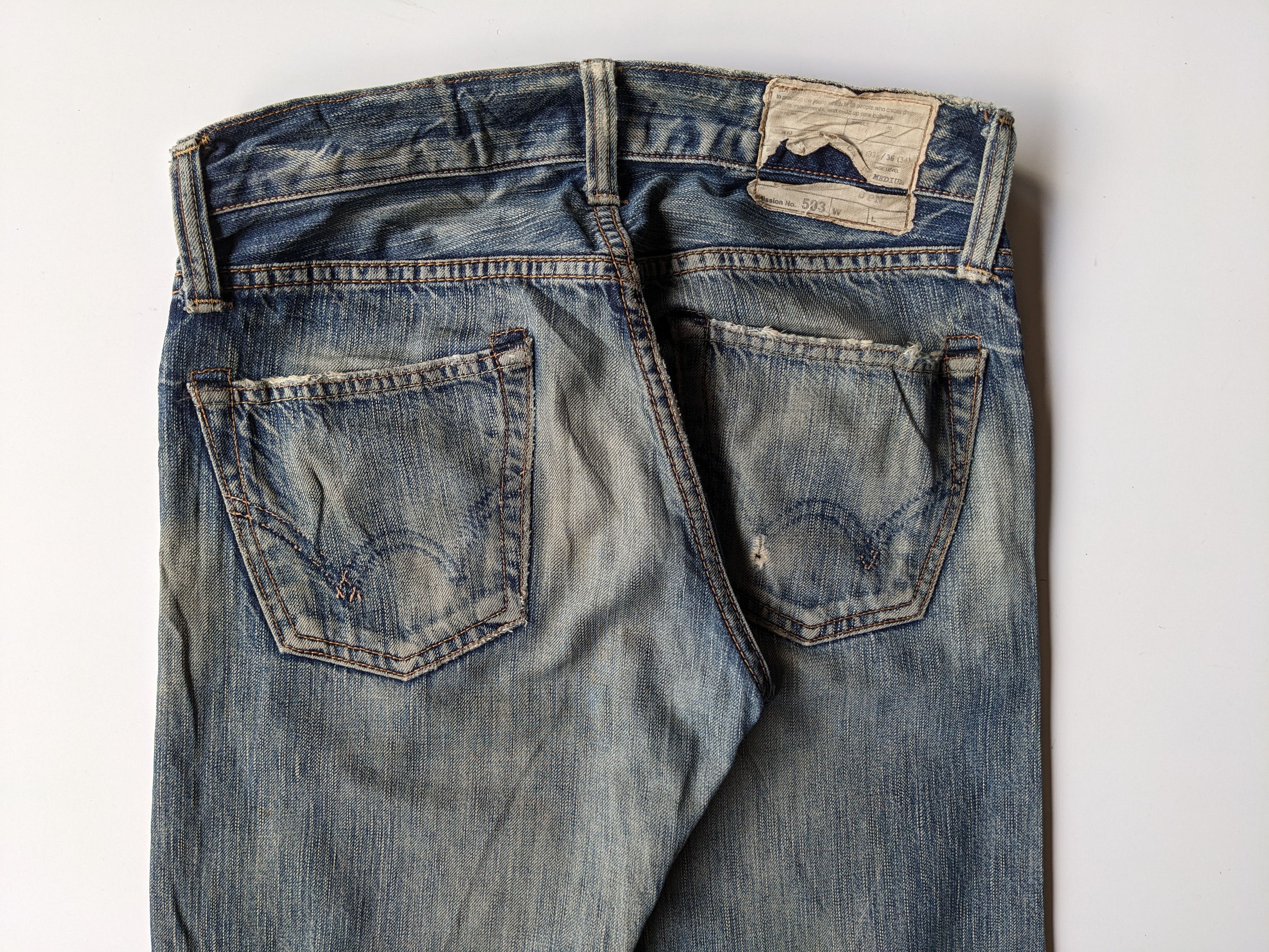 Edwin EDWIN 503 ripped jeans distressed Size US 30 / EU 46 - 6 Thumbnail