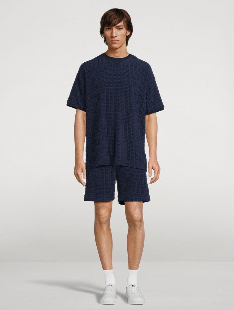 Givenchy oc11z0725 Towelling Bermuda Shorts in Blue Size US 34 / EU 50 - 6 Thumbnail
