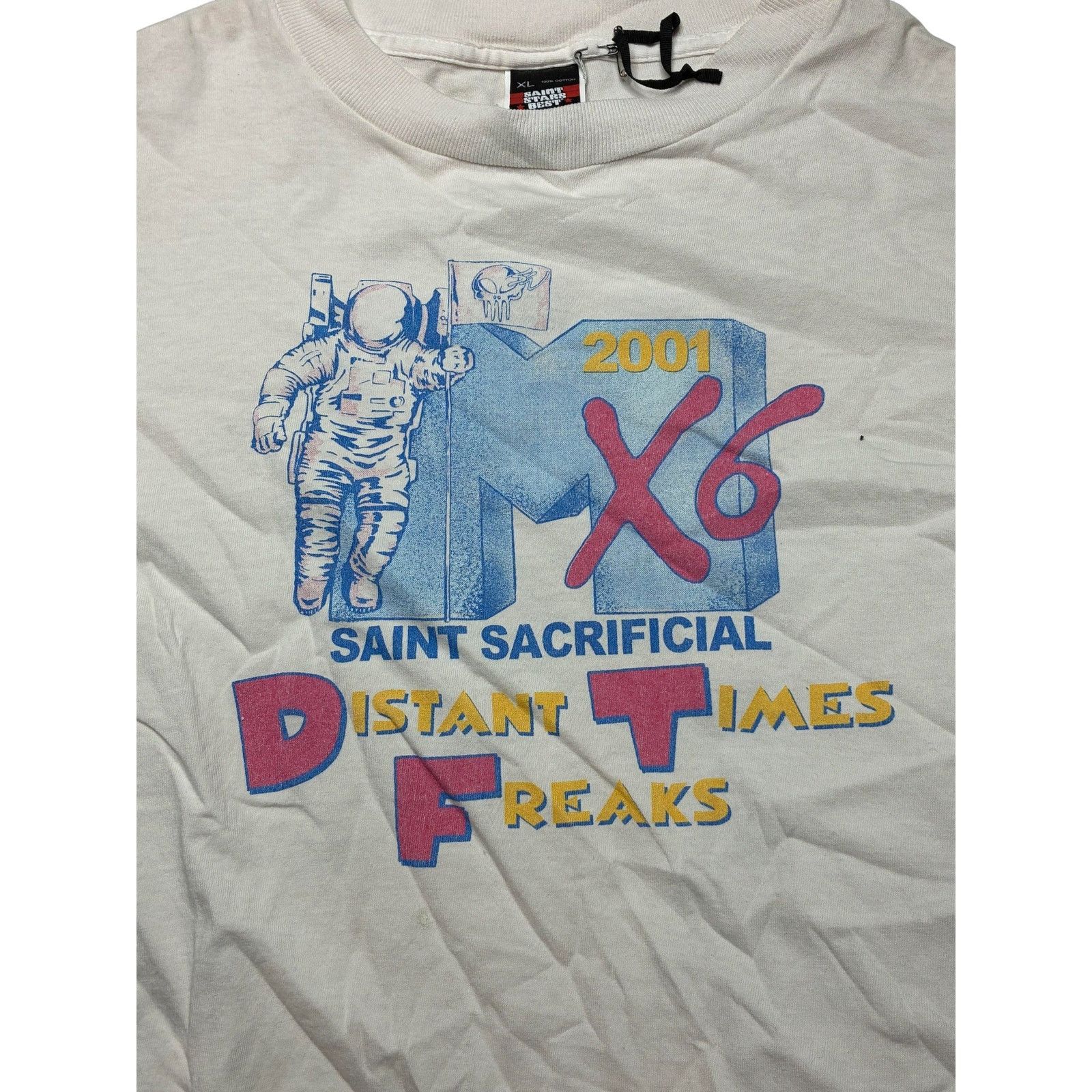 Saint Michael Saint Michael 'Sean Wotherspoon Astronaught' White Tee Size US XL / EU 56 / 4 - 3 Thumbnail