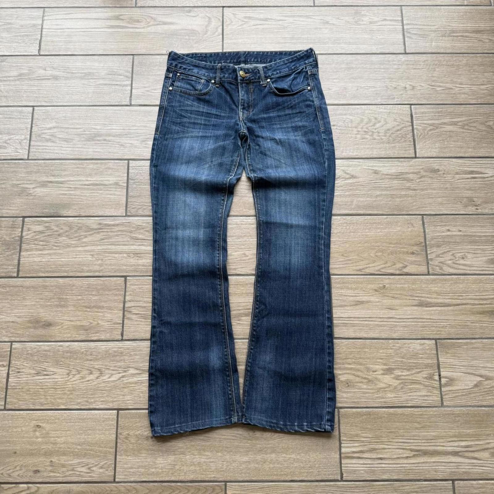 Express Y2K Express Jeans Denim Flared Boot Cut Womens Jeans Size 27" / US 4 / IT 40 - 2 Thumbnail