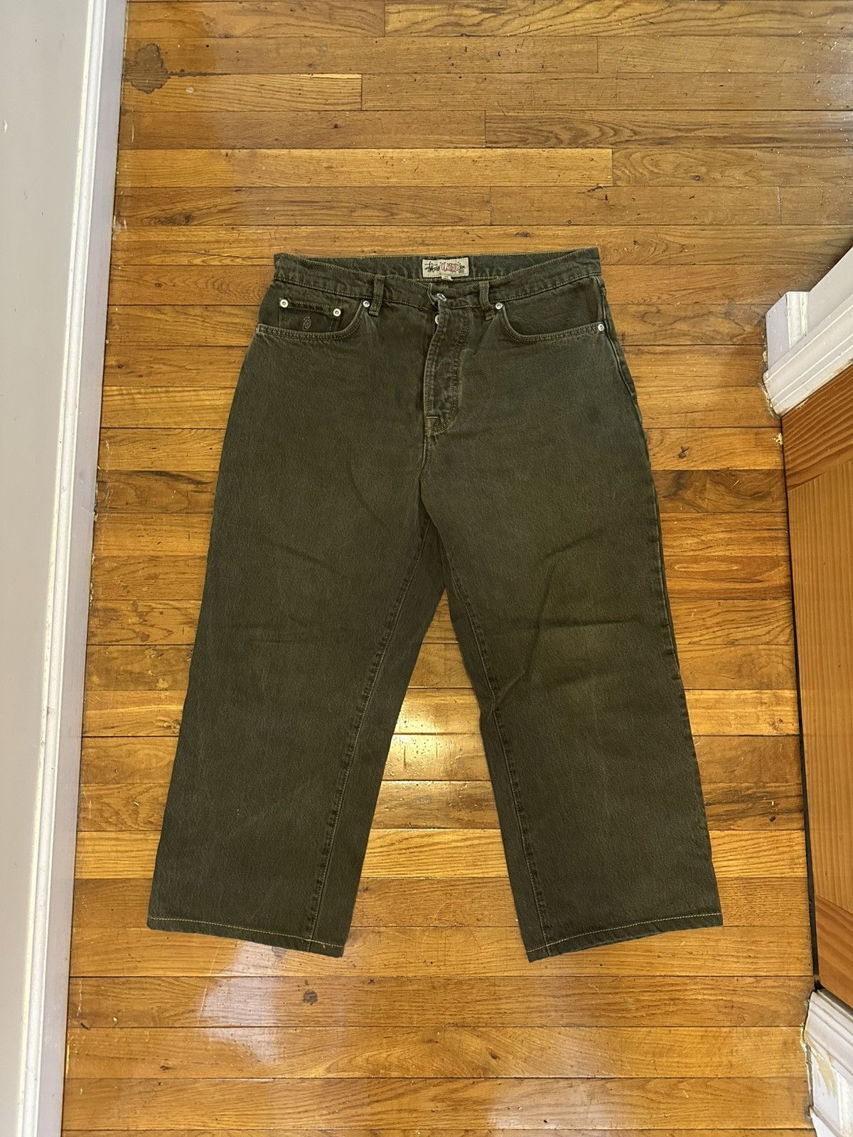 Stussy Stussy Classic Jeans Green-Brown Size US 33 - 1 Thumbnail