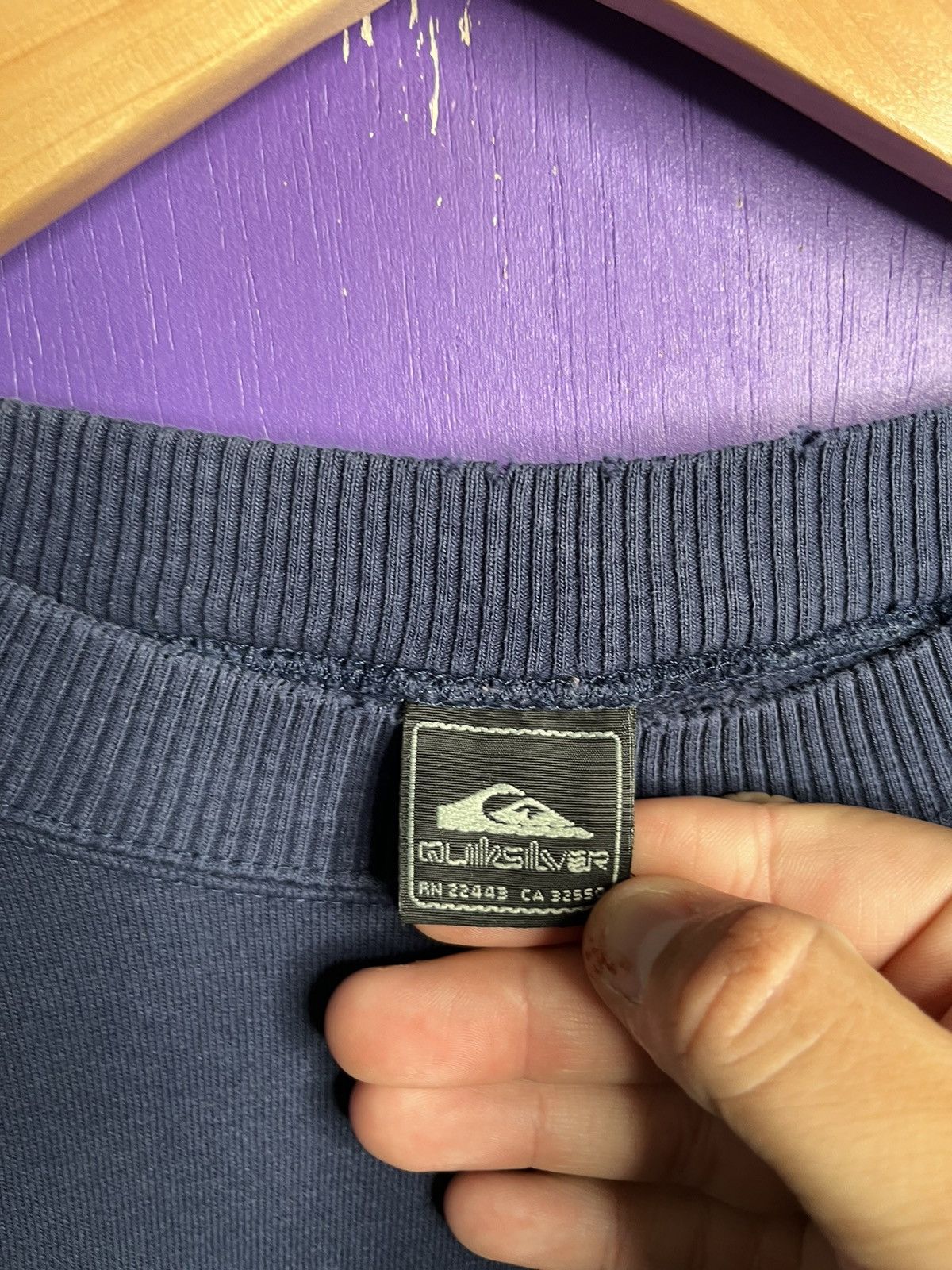 Quiksilver × Vintage Vintage 90s Quicksilver mullet logo sweatshirt Size US XL / EU 56 / 4 - 4 Thumbnail