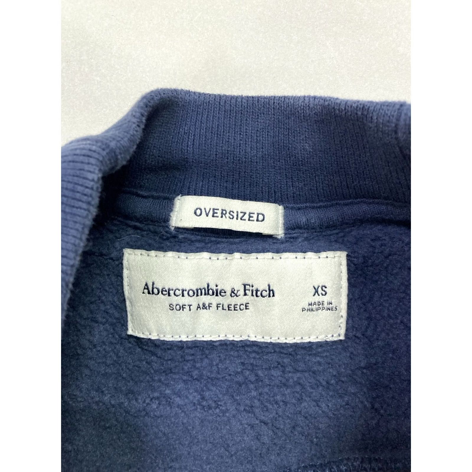 Abercrombie & Fitch Abercrombie & Fitch Sweatshirt Women XS City Graphic Logo Pullover Crew Neck Fleece Oversized Blue Size XS / US 0-2 / IT 36-38 - 4 Thumbnail