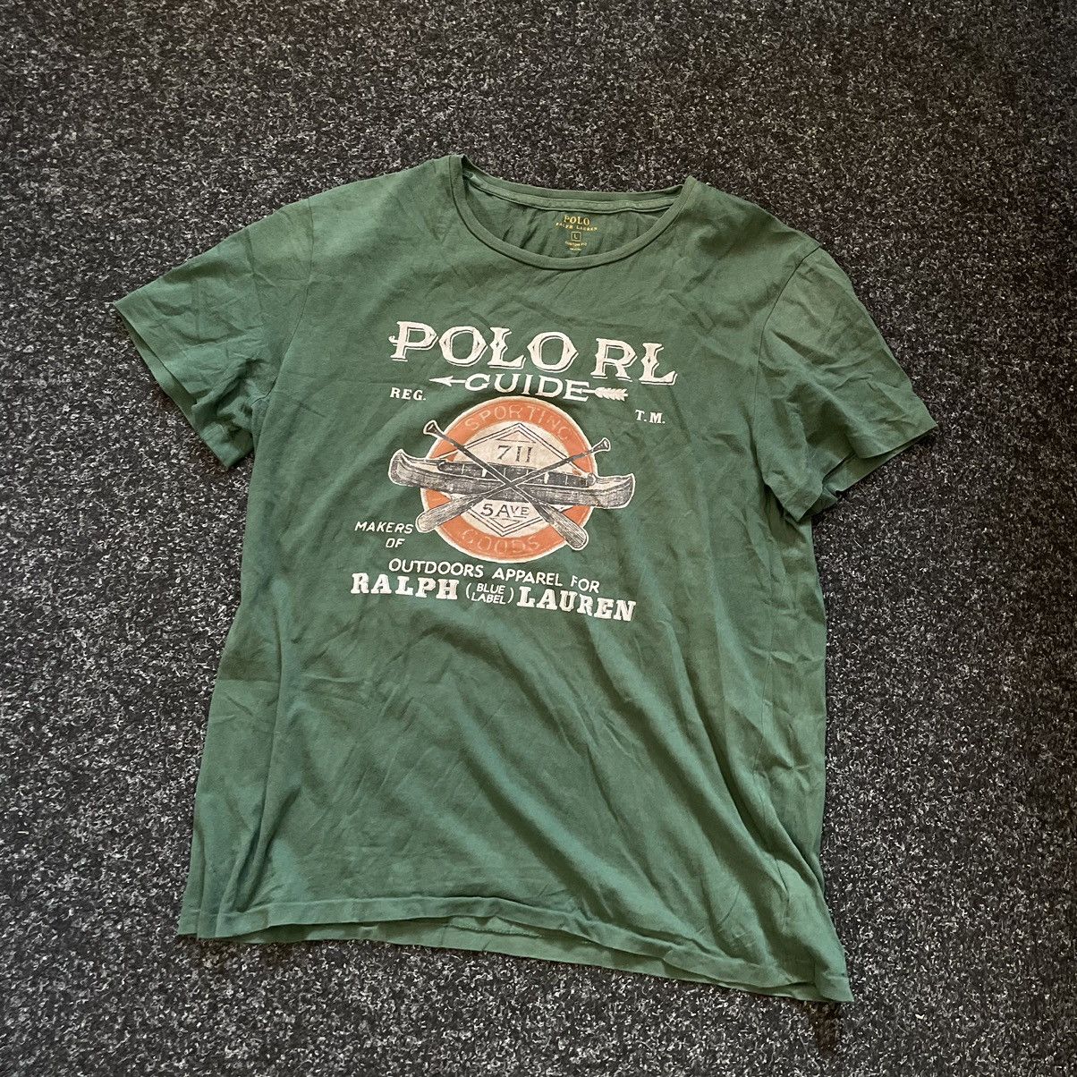 Polo Ralph Lauren × Vintage Fish guide Shirt tee prl old POLO Ralph LAUREN CHIEF KEE rrl Size US L / EU 52-54 / 3 - 1 Thumbnail
