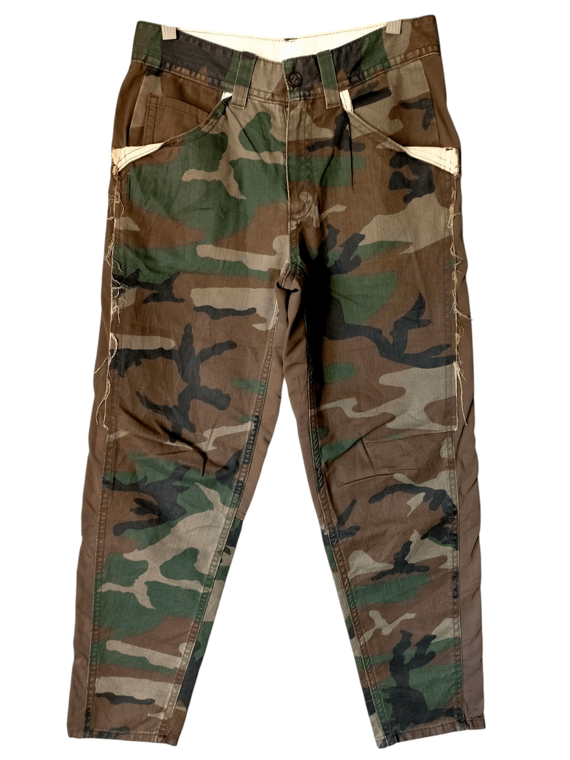 Final Home ⚡Rare Final Home Camo Patchwork Trouser Pants Size US 29 - 11 Thumbnail