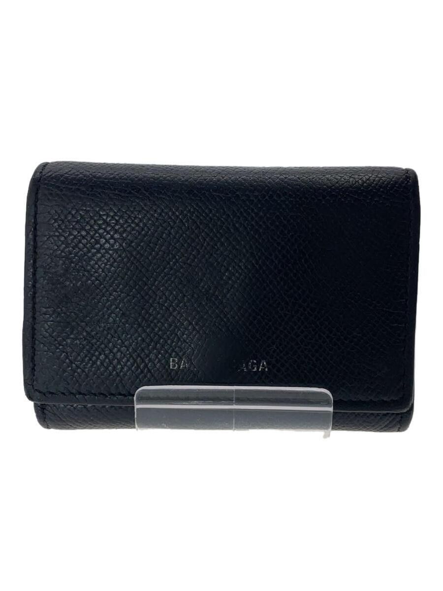 Balenciaga Balenciaga Leather Card Case Black Size ONE SIZE - 1 Thumbnail