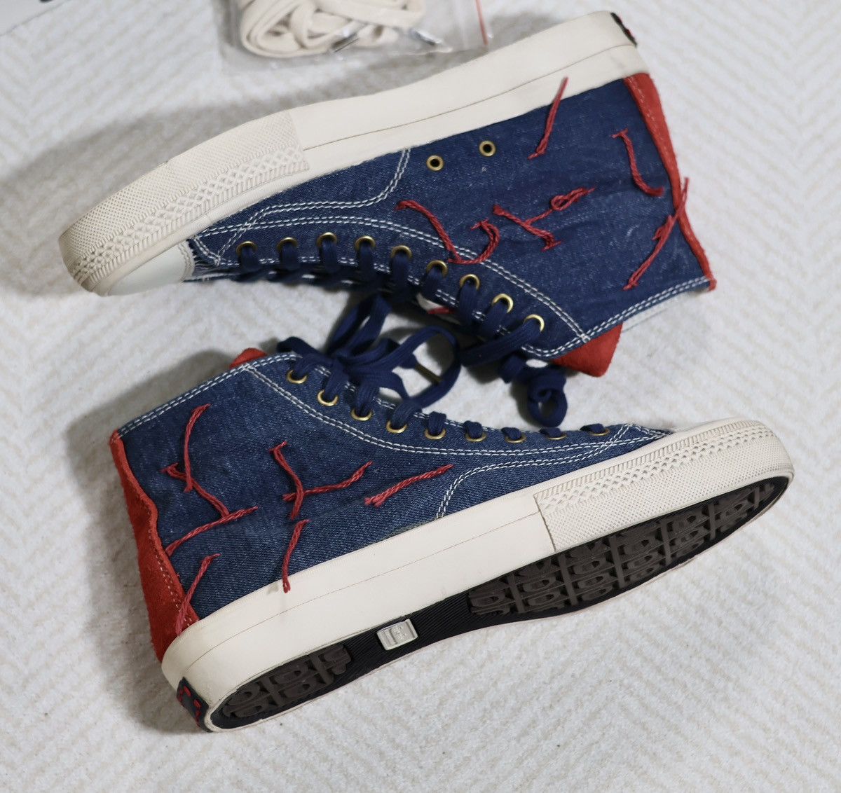Visvim Visvim Skagway Hi Denim Patchwork Folk （indigo）us8.5 Size US 8.5 / EU 41-42 - 12 Thumbnail