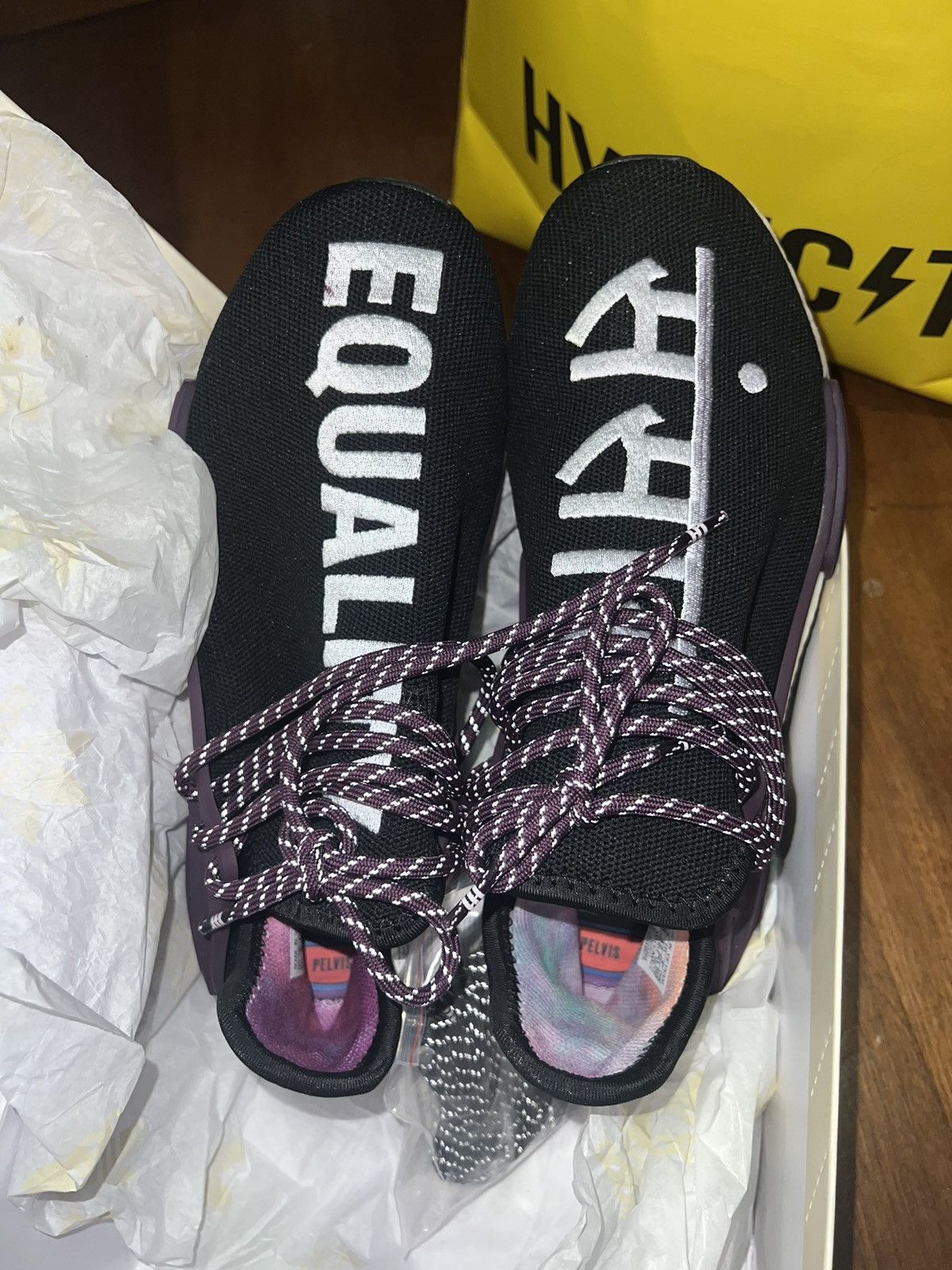 Adidas × Pharrell Adidas Human Race Pharrell Holi (Core Black) Size US 8.5 / EU 41-42 - 2 Thumbnail