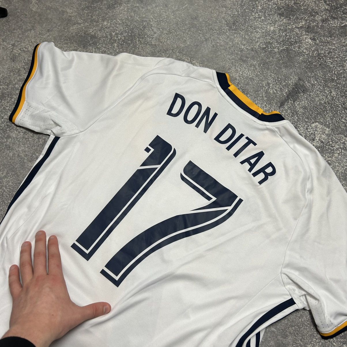 Adidas Mens Adidas FC La Galaxy MLS 2015 Don Ditar soccer jersey Size US M / EU 48-50 / 2 - 13 Thumbnail
