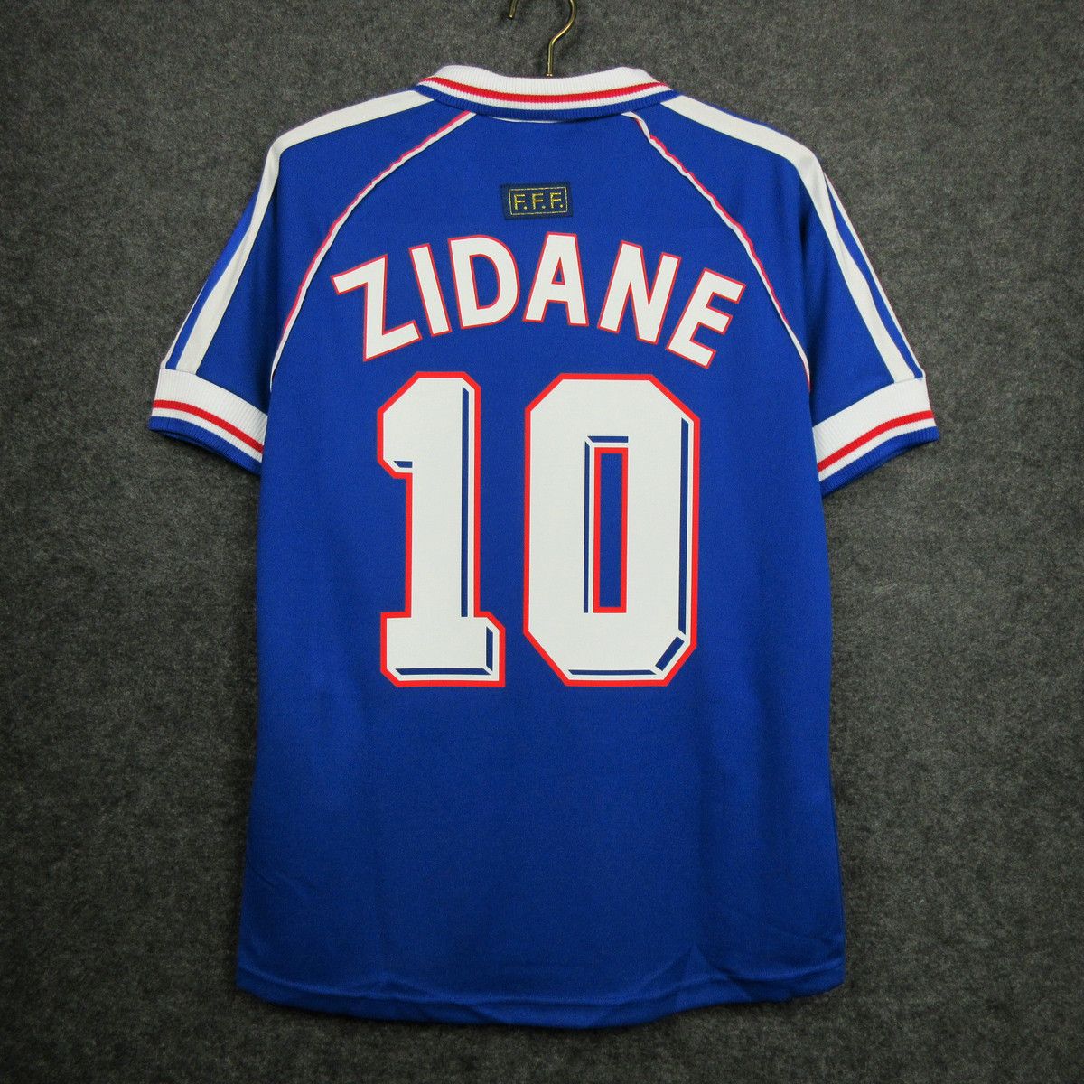 Adidas × Vintage 1998 France WC Home Shirt Zidane #10 Size US L / EU 52-54 / 3 - 2 Thumbnail